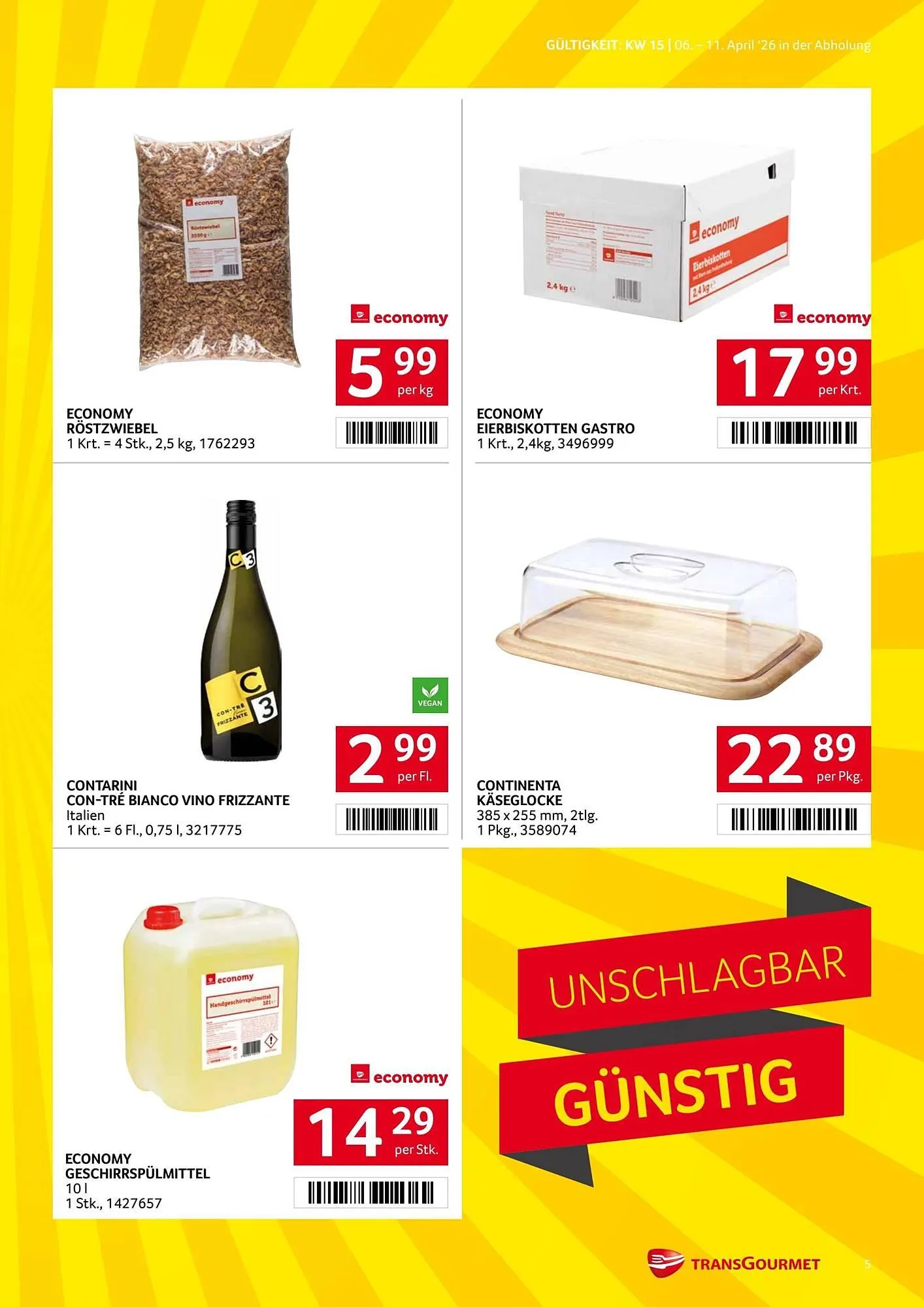 Transgourmet Flugblatt von 6. April bis 11. April 2026 - Flugblätt seite  5