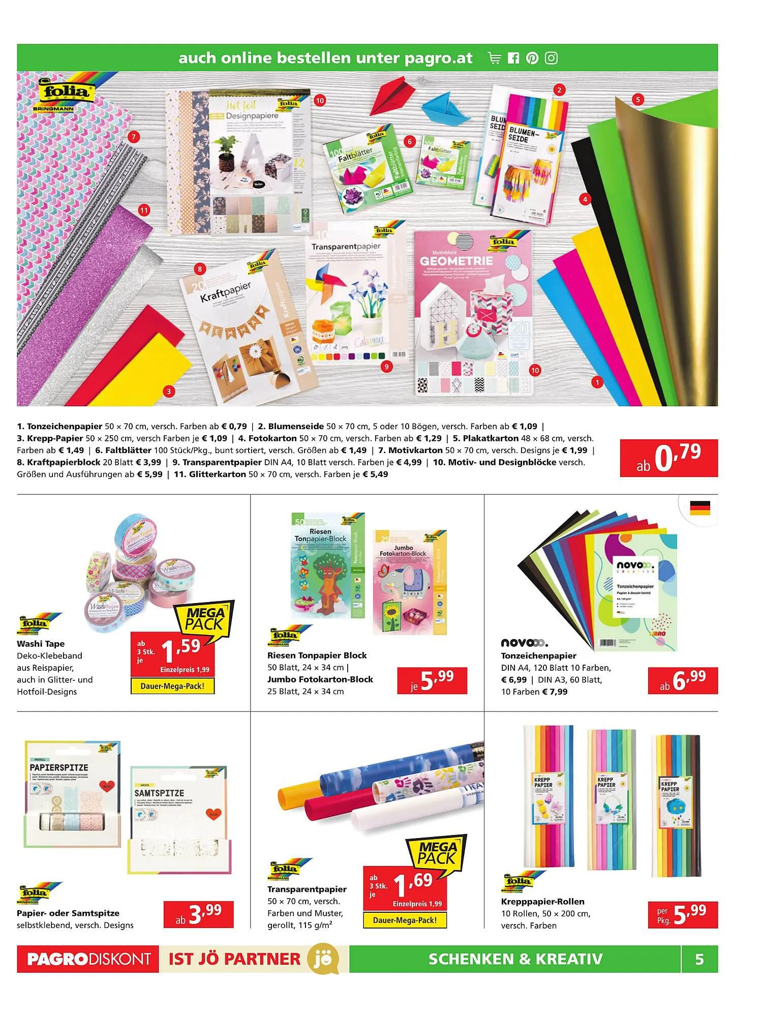 Pagro Diskont Flugblatt von 28. September bis 11. Oktober 2023 - Flugblätt seite 5