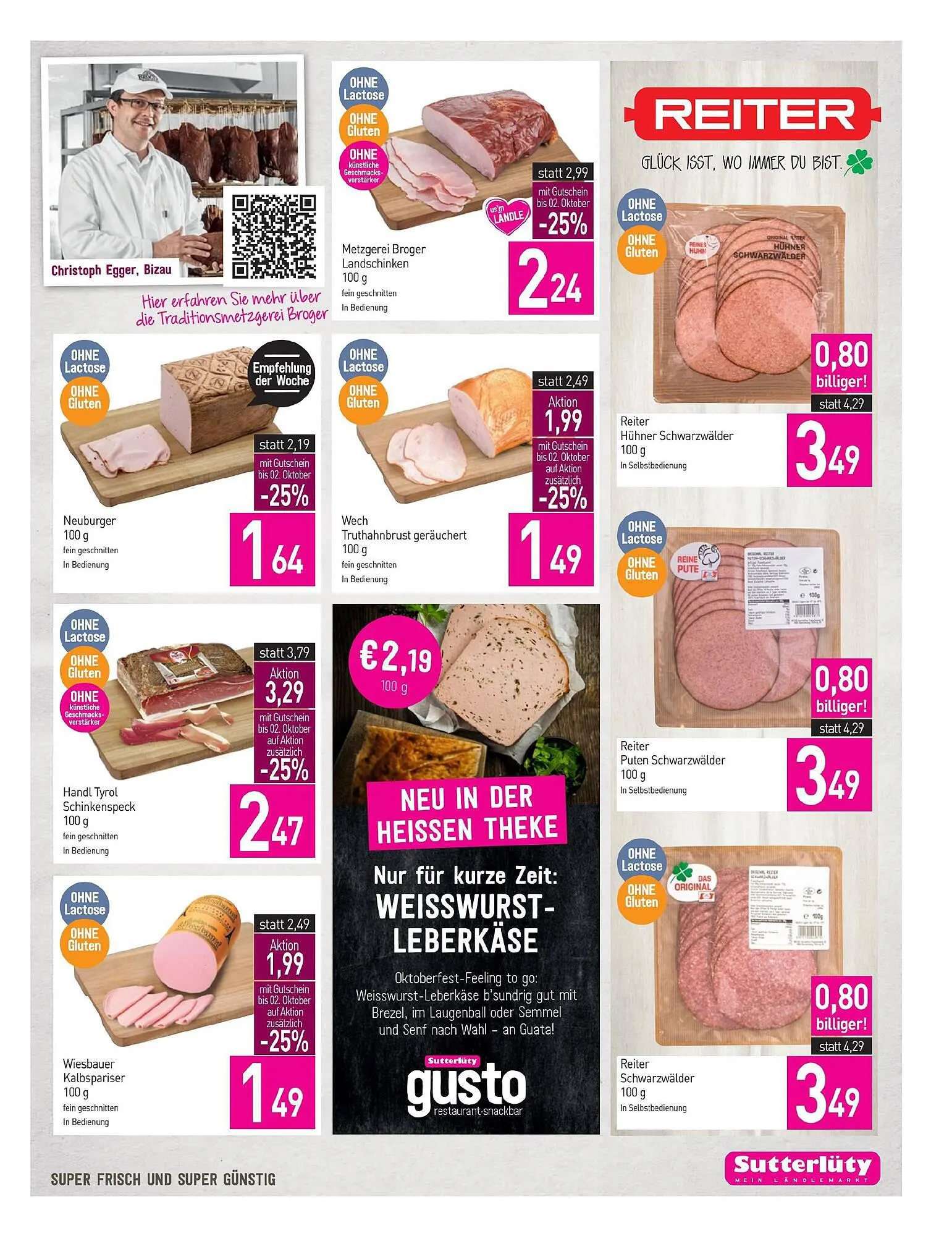 Sutterlüty Flugblatt von 28. September bis 4. Oktober 2023 - Flugblätt seite 9