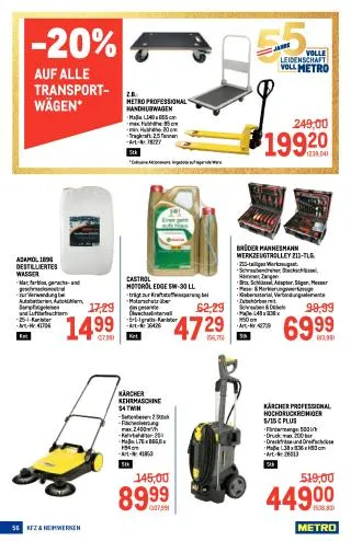 METRO Flugblatt - Metro profi von 20. August bis 2. September 2026 - Flugblätt seite  56