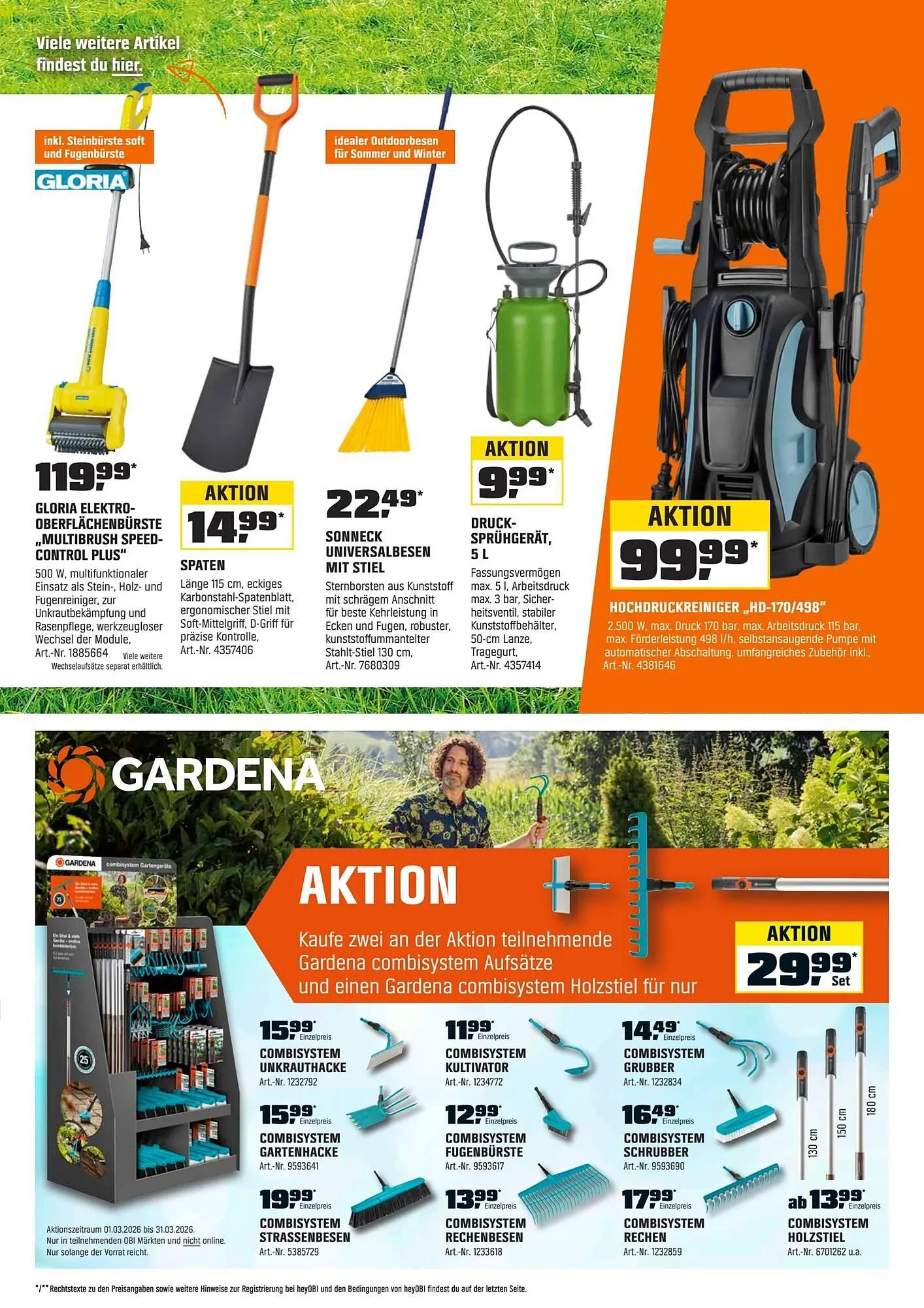 OBI Flugblatt von 1. März bis 1. April 2026 - Flugblätt seite  3