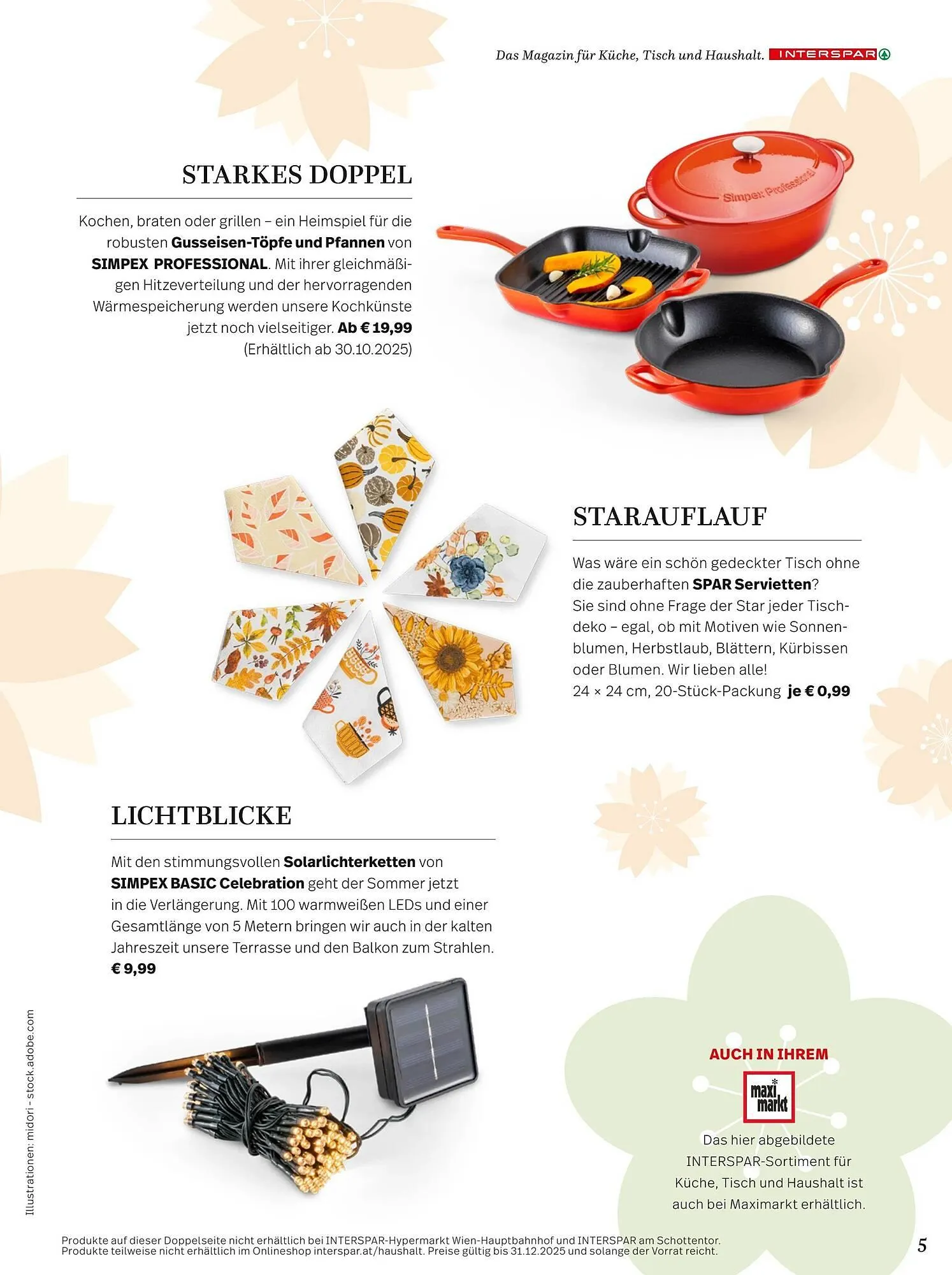 Maximarkt Flugblatt von 29. September bis 1. Jänner 2026 - Flugblätt seite  5