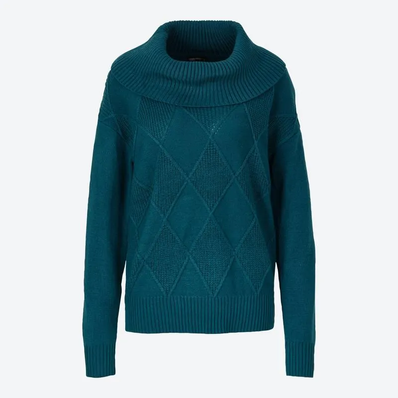 Damen-Pullover mit Rautenmuster