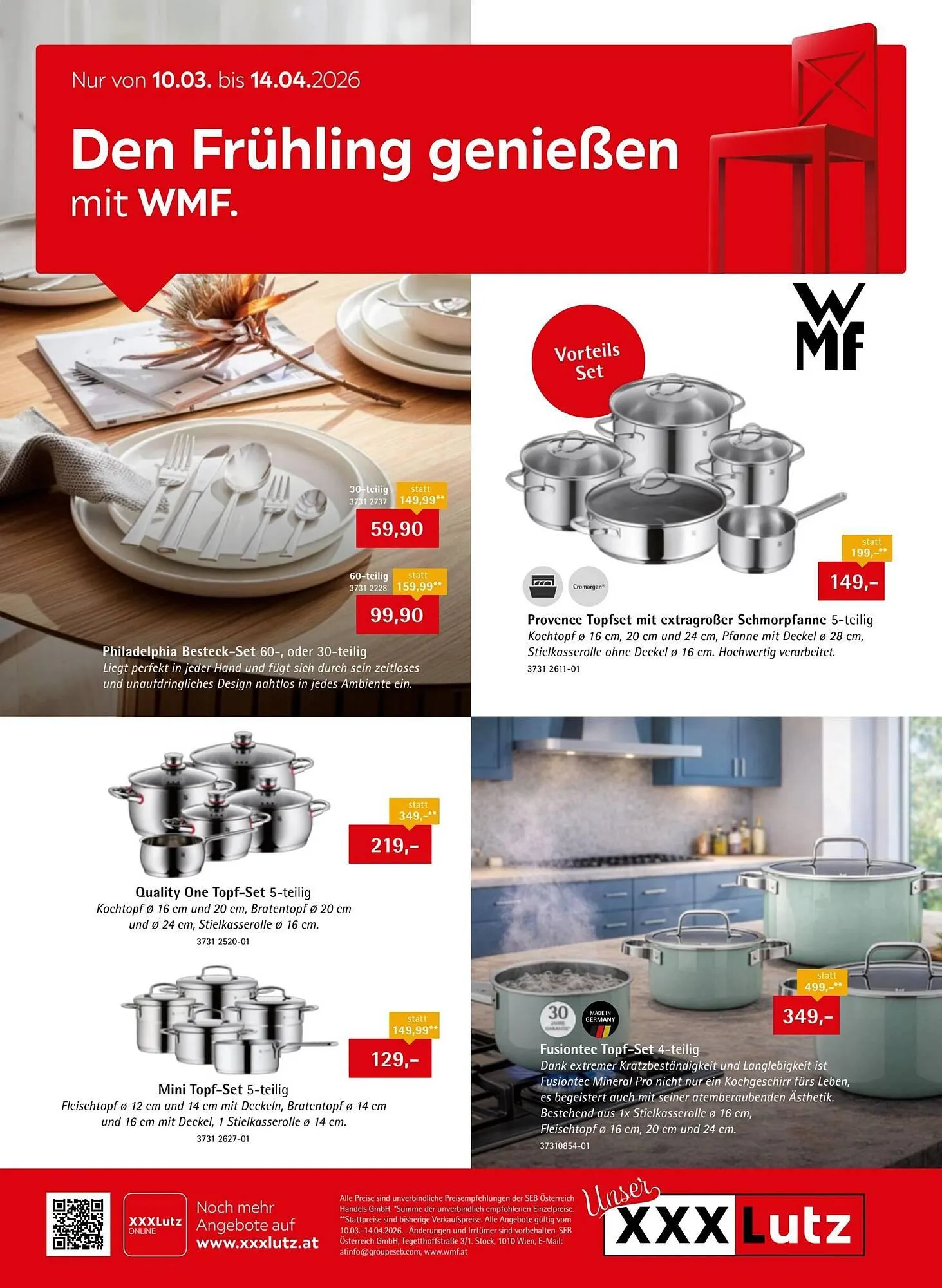 XXXLutz Prospekt von 10. März bis 14. April 2026 - Flugblätt seite  1