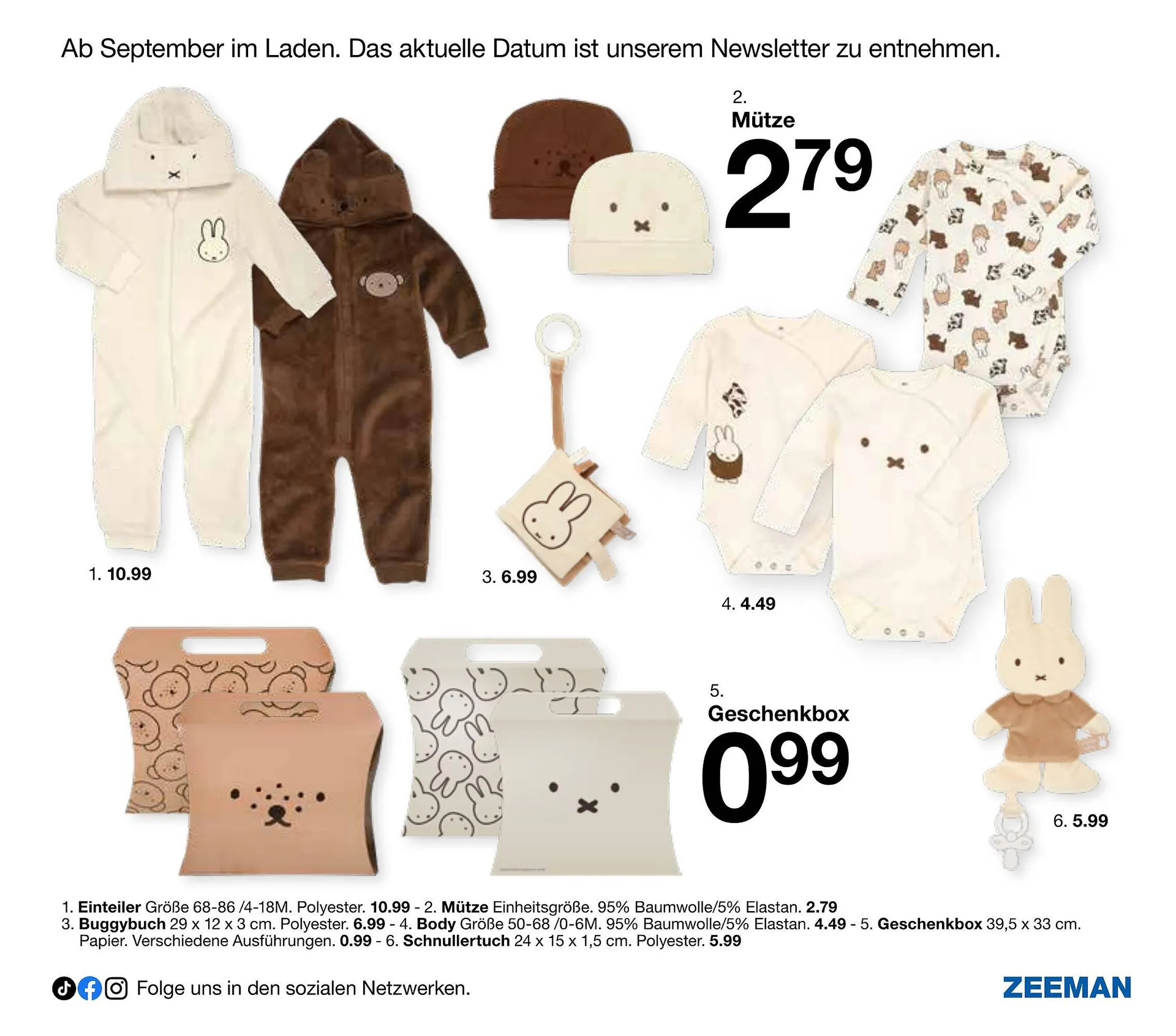 Zeeman Flugblatt von 18. Juli bis 12. Jänner 2026 - Flugblätt seite 11