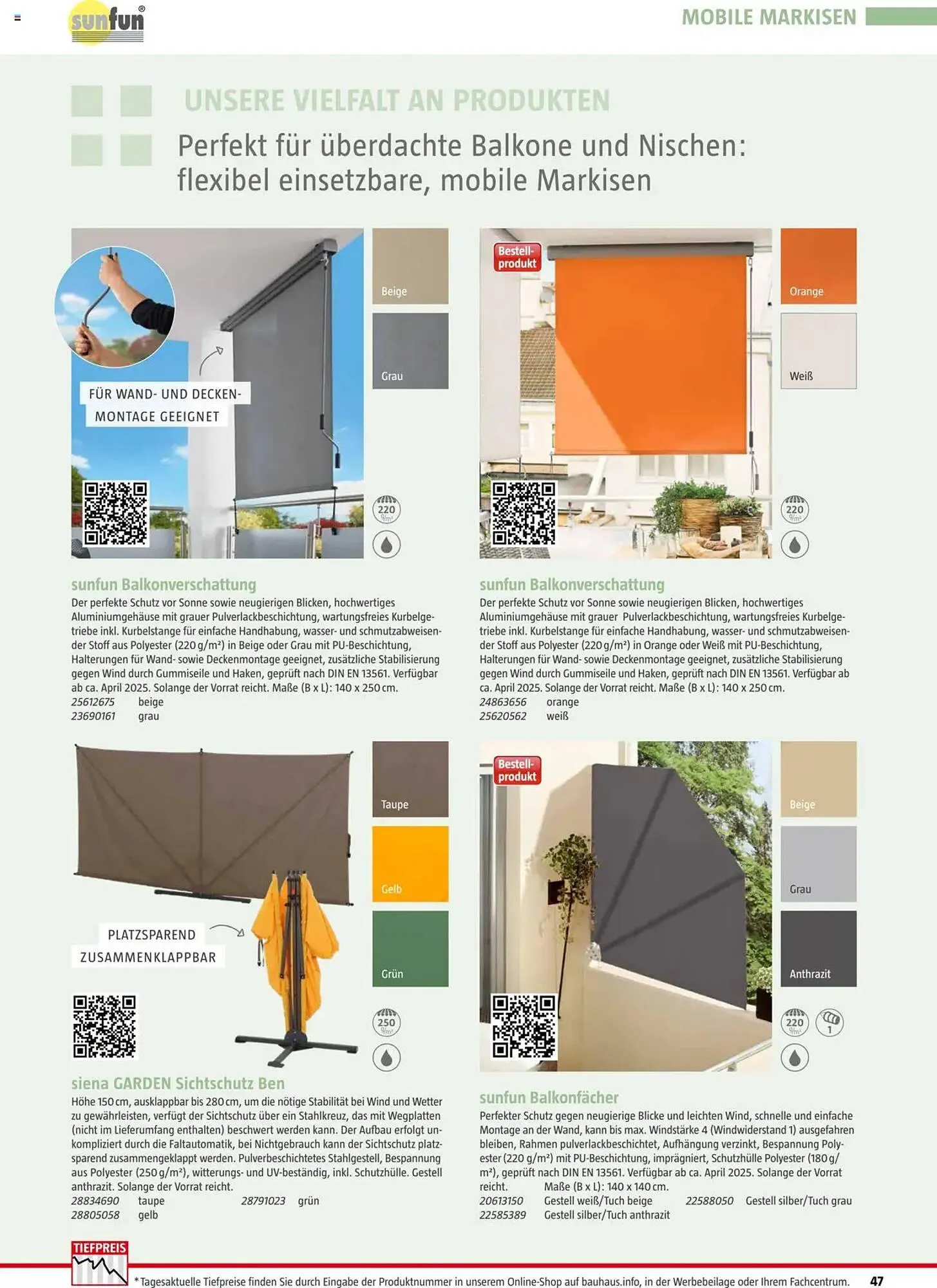 Bauhaus Flugblatt von 4. März bis 31. Dezember 2025 - Flugblätt seite  47