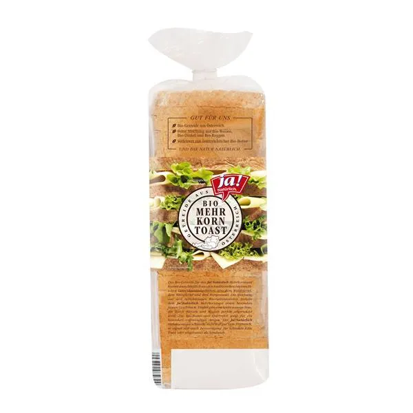Ja! Natürlich Mehrkorntoast mit Dinkel