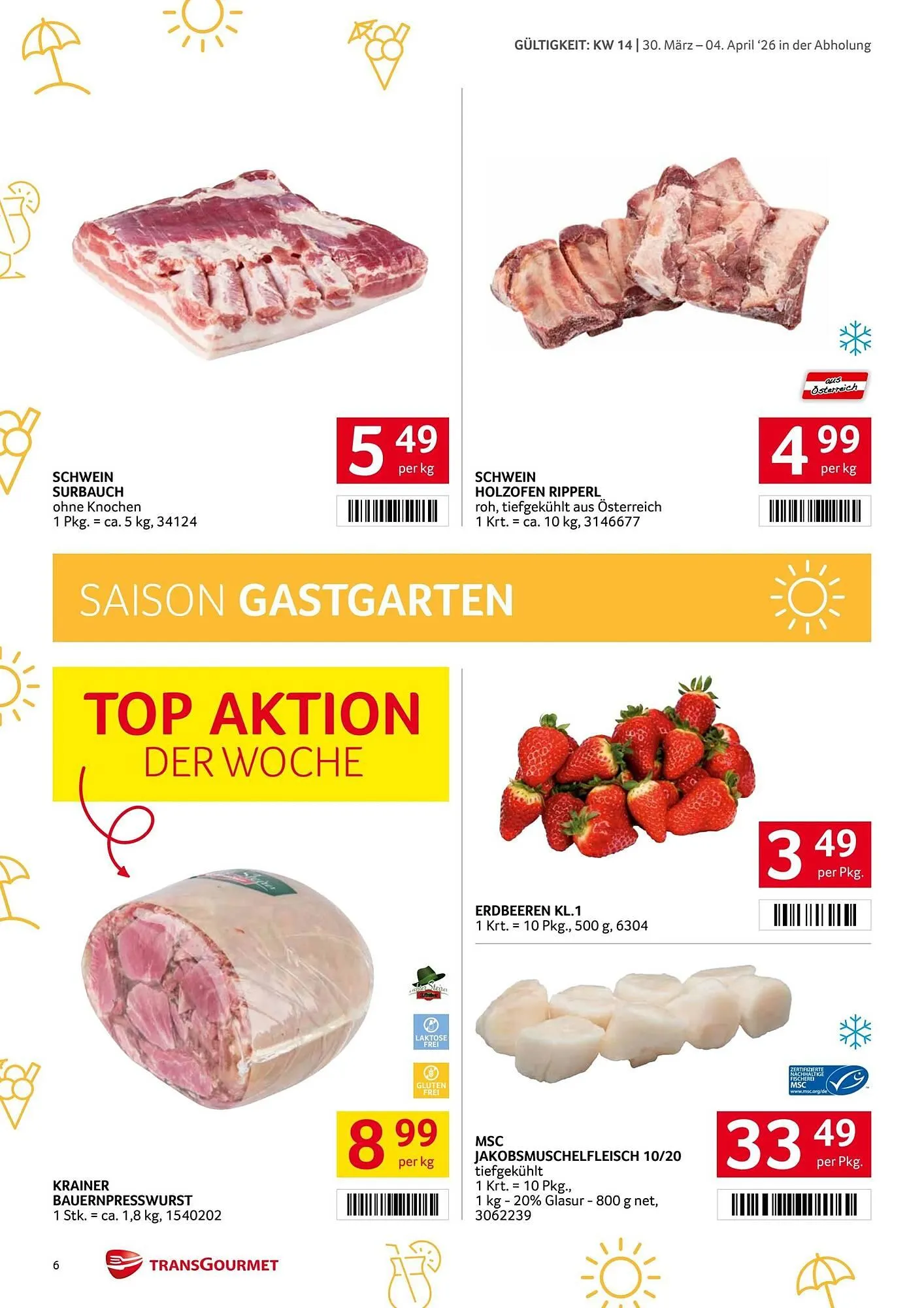 Transgourmet Flugblatt von 30. März bis 4. April 2026 - Flugblätt seite  6