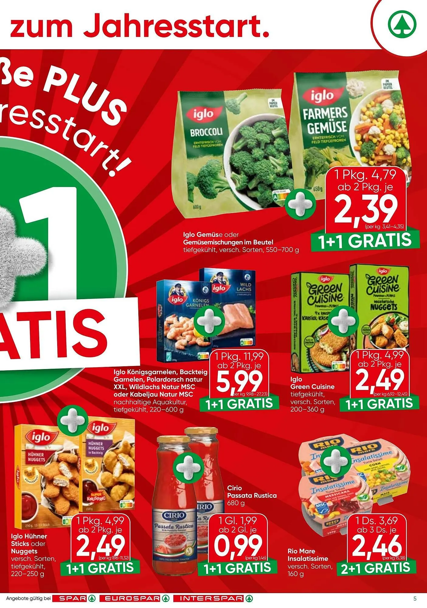 Spar Flugblatt von 8. Jänner bis 15. Jänner 2026 - Flugblätt seite 5