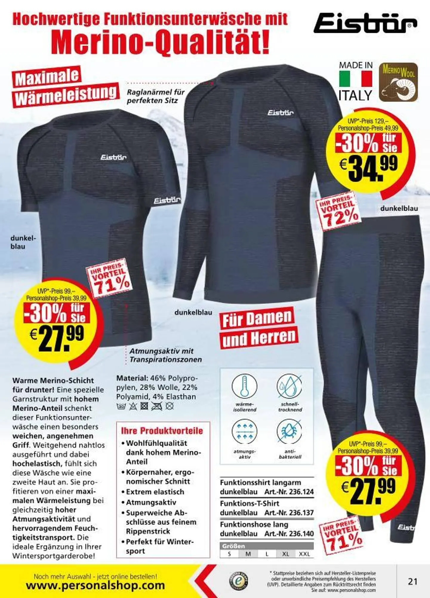 Personalshop Flugblatt von 1. November bis 30. November 2024 - Flugblätt seite  21