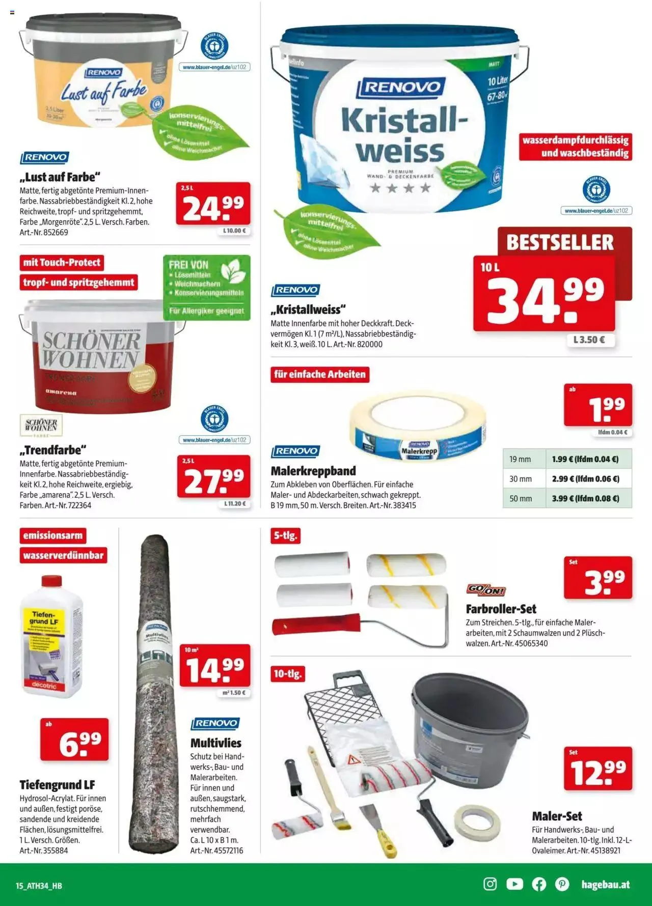 Hagebau Flugblatt von 28. September bis 7. Oktober 2023 - Flugblätt seite 15