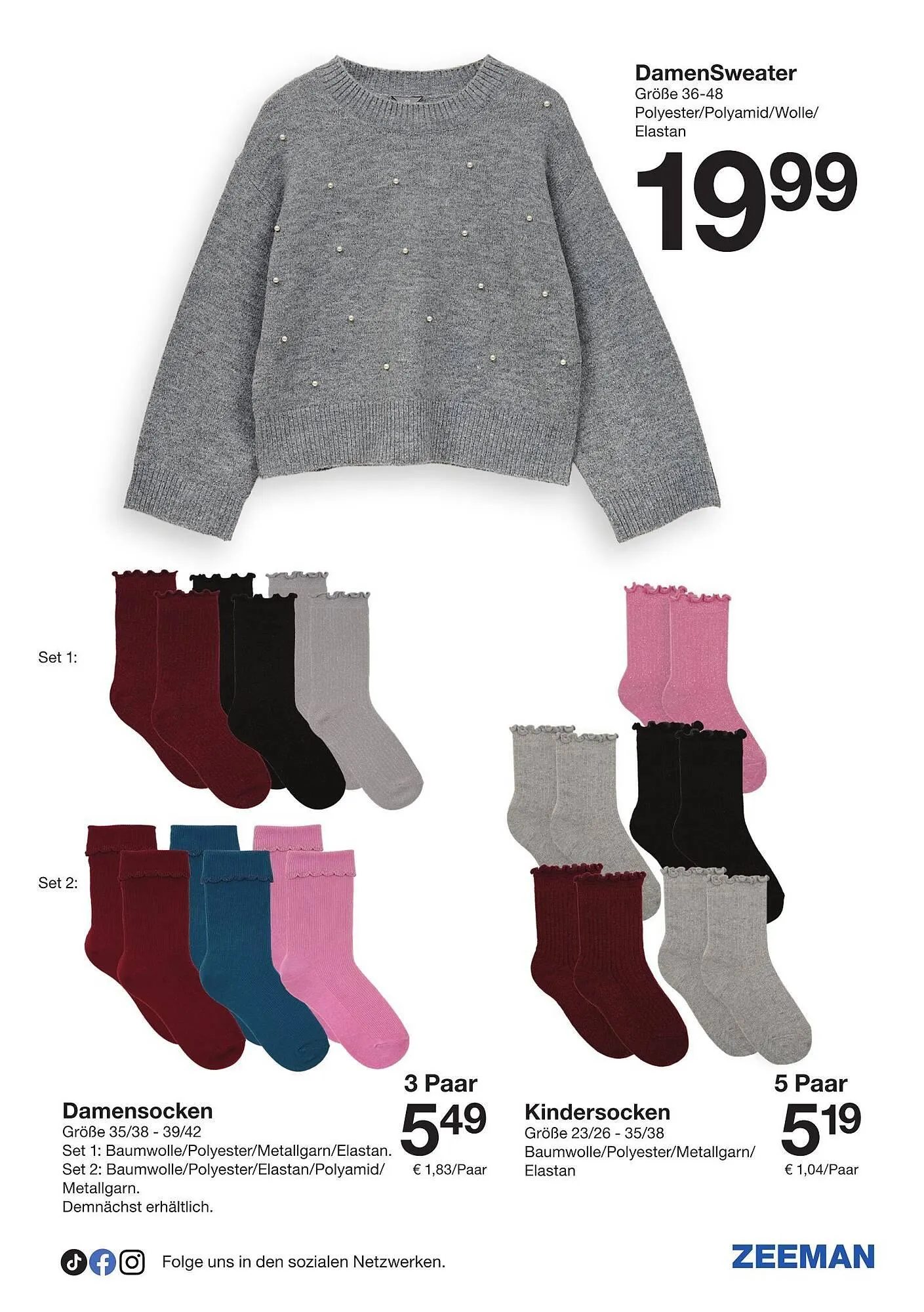 Zeeman Prospekt von 8. November bis 21. November 2025 - Flugblätt seite 17