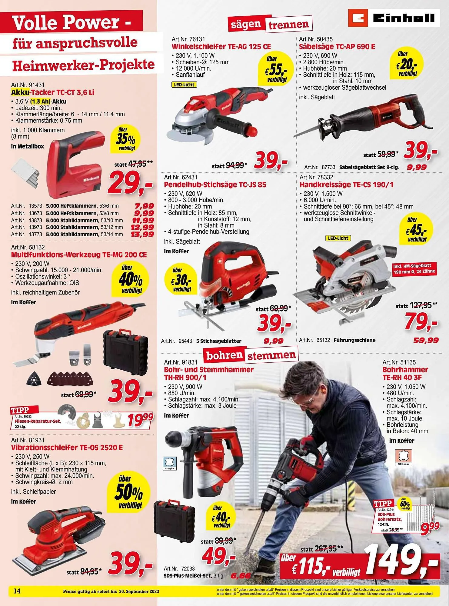 Zgonc Flugblatt von 31. August bis 30. September 2023 - Flugblätt seite 14