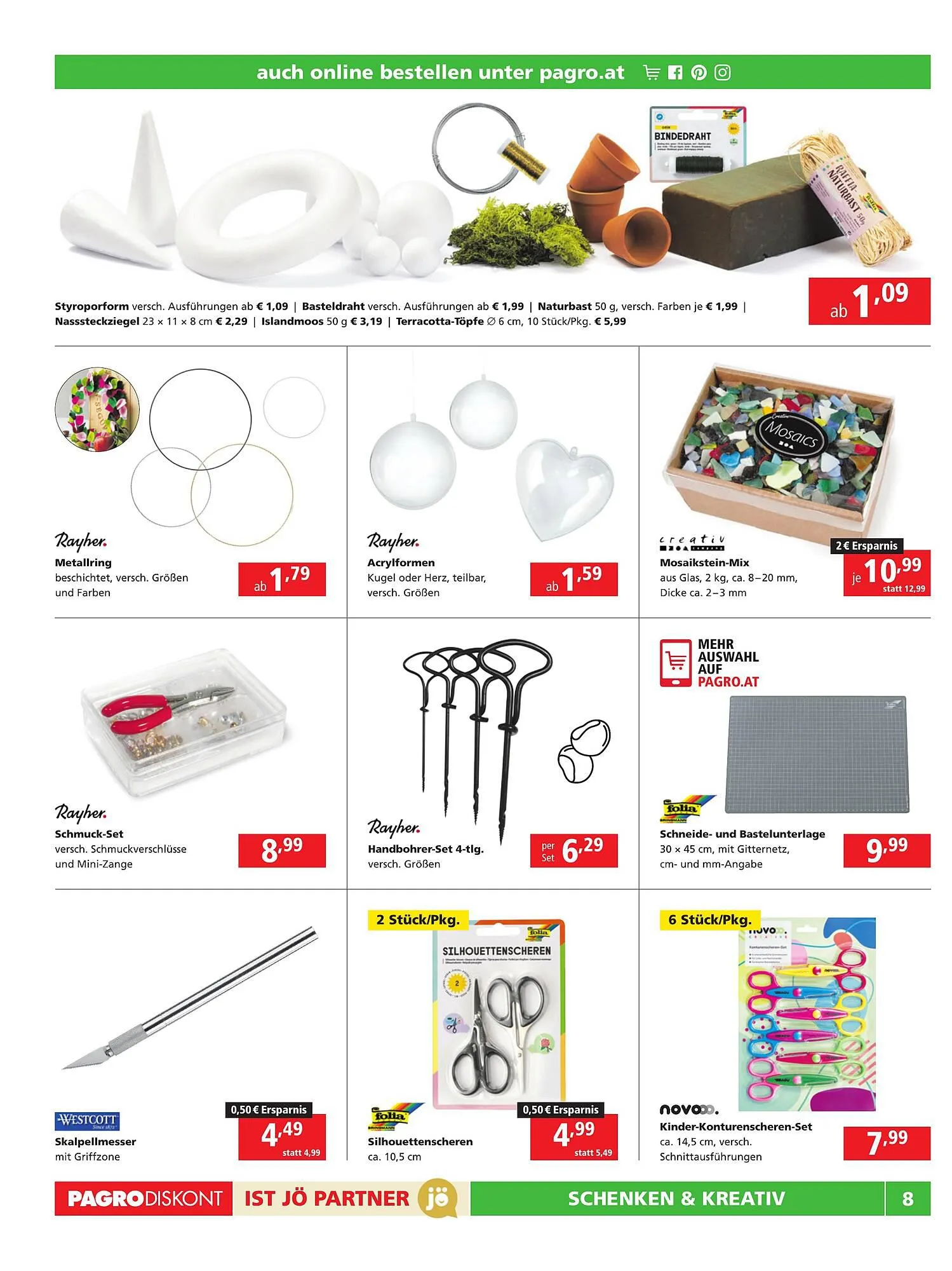 Pagro Diskont Flugblatt von 28. September bis 11. Oktober 2023 - Flugblätt seite 8