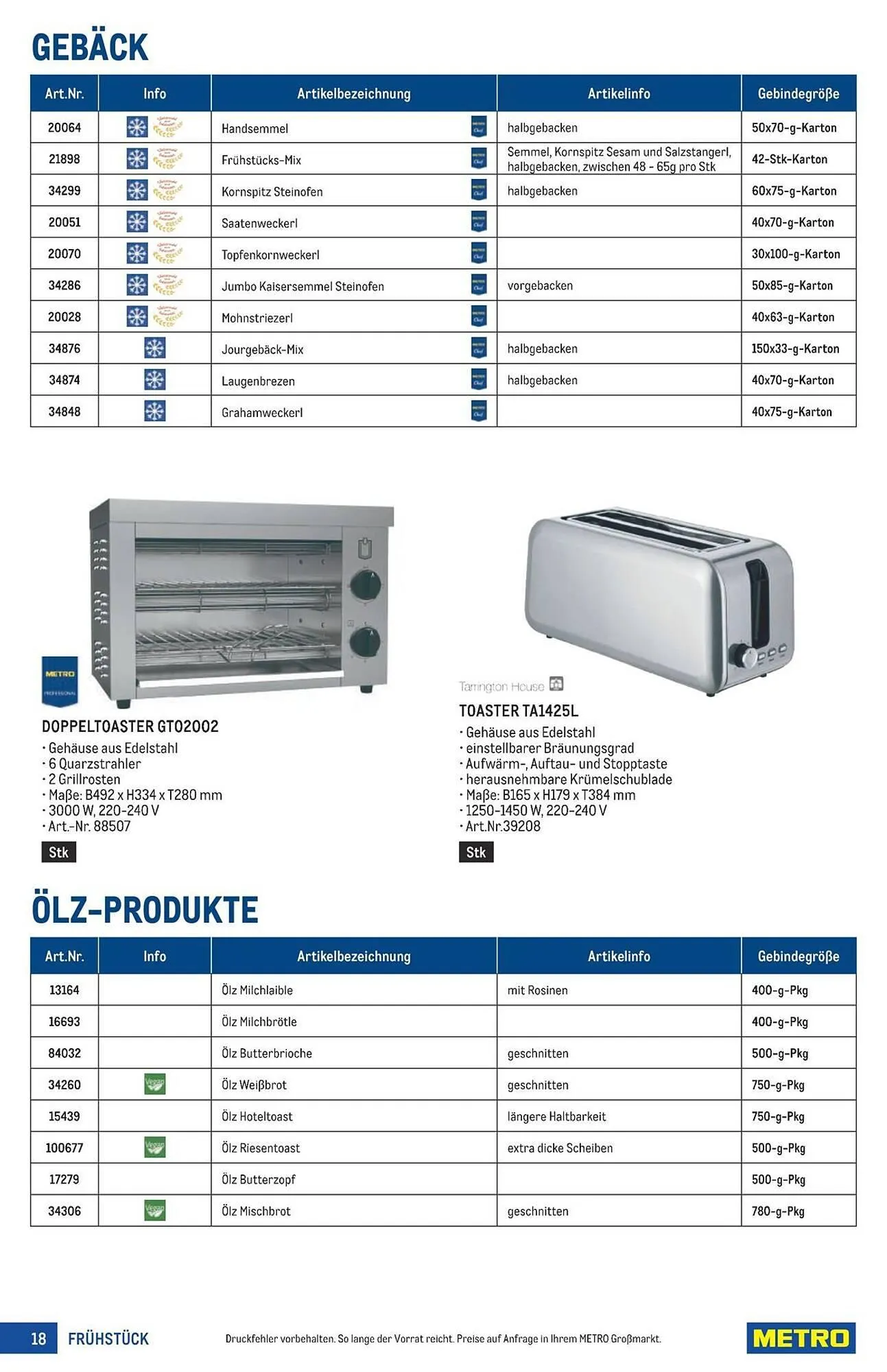 Metro Flugblatt von 18. März bis 1. April 2026 - Flugblätt seite  18