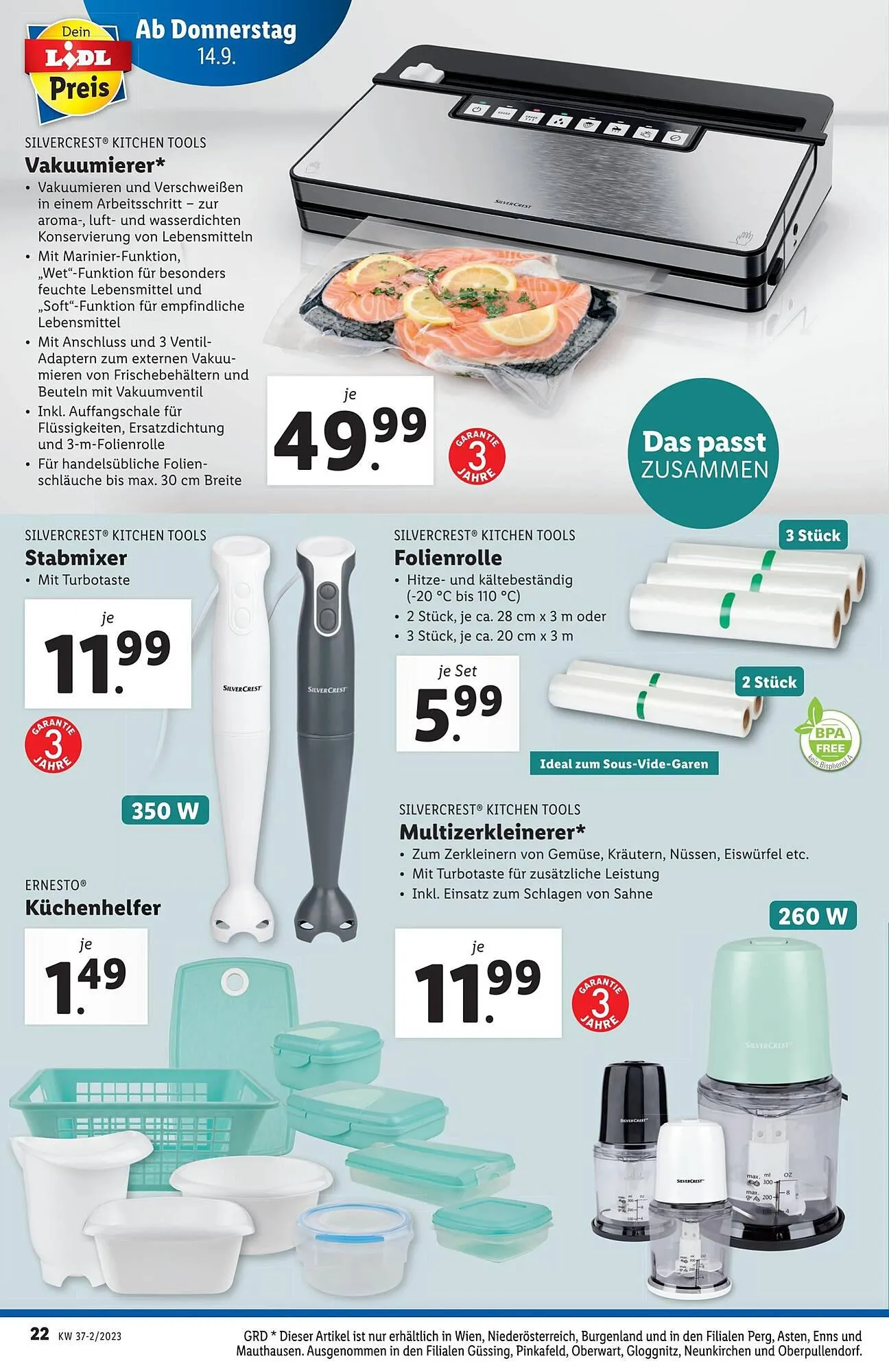 Lidl Flugblatt von 13. September bis 20. September 2023 - Flugblätt seite 22