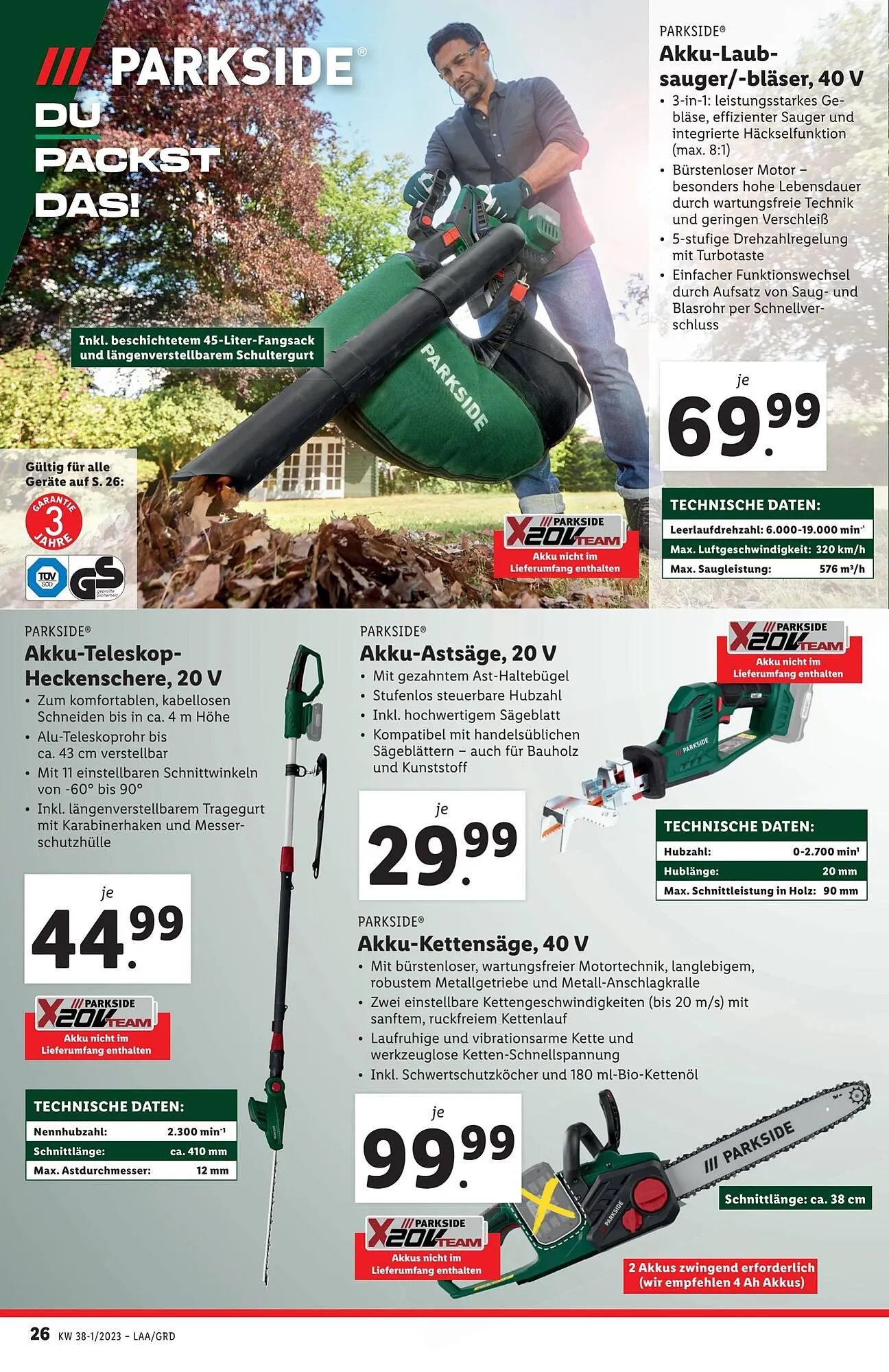 Lidl Flugblatt von 13. September bis 20. September 2023 - Flugblätt seite  26