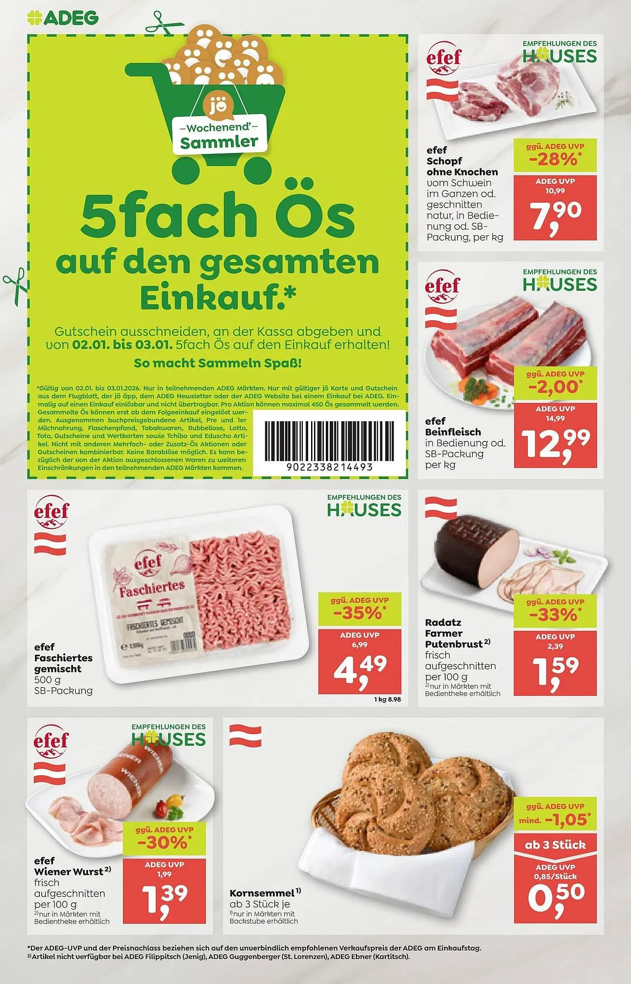 ADEG Flugblatt von 2. Jänner bis 7. Jänner 2026 - Flugblätt seite 4