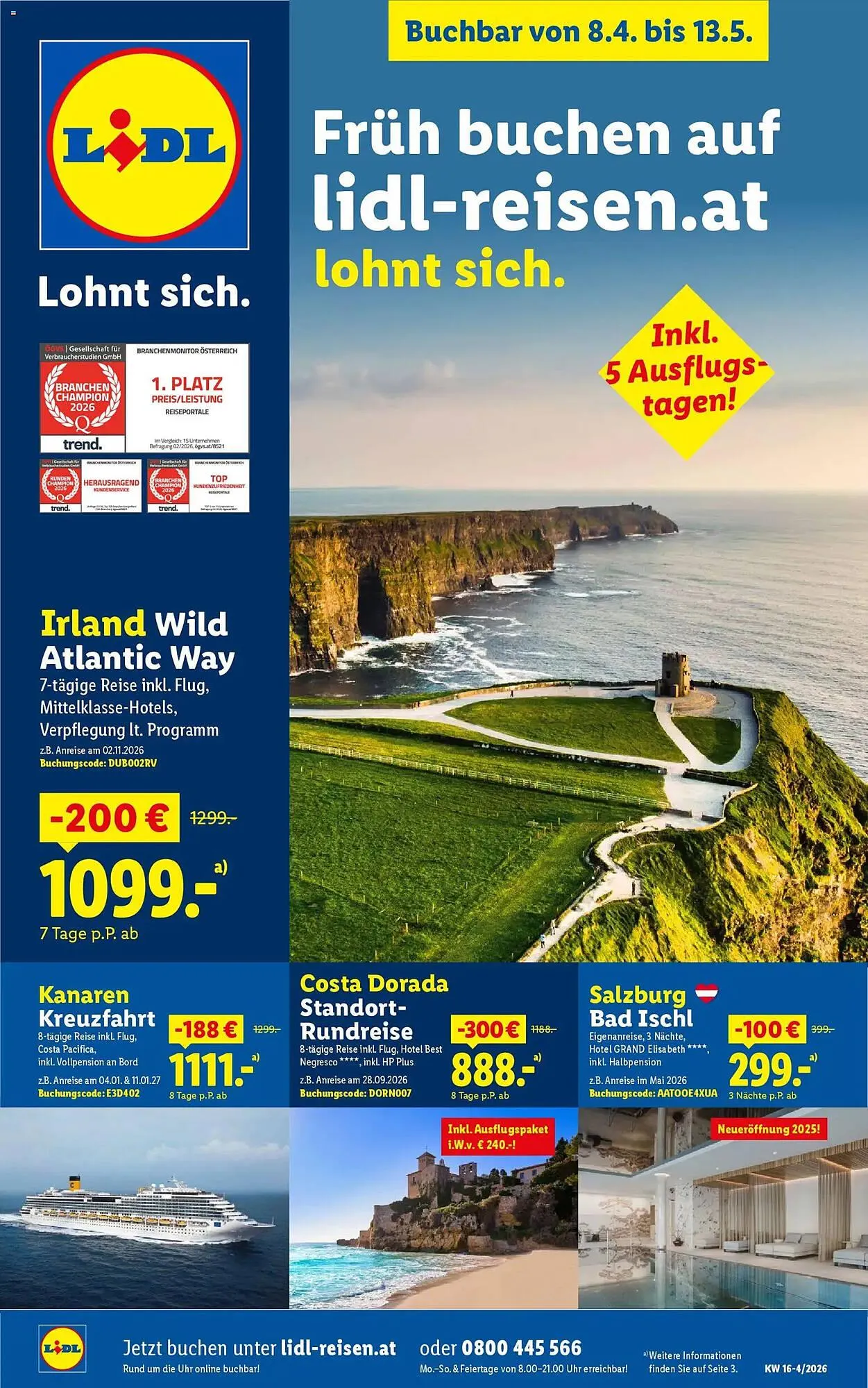 Lidl Flugblatt von 8. April bis 13. Mai 2026 - Flugblätt seite  1