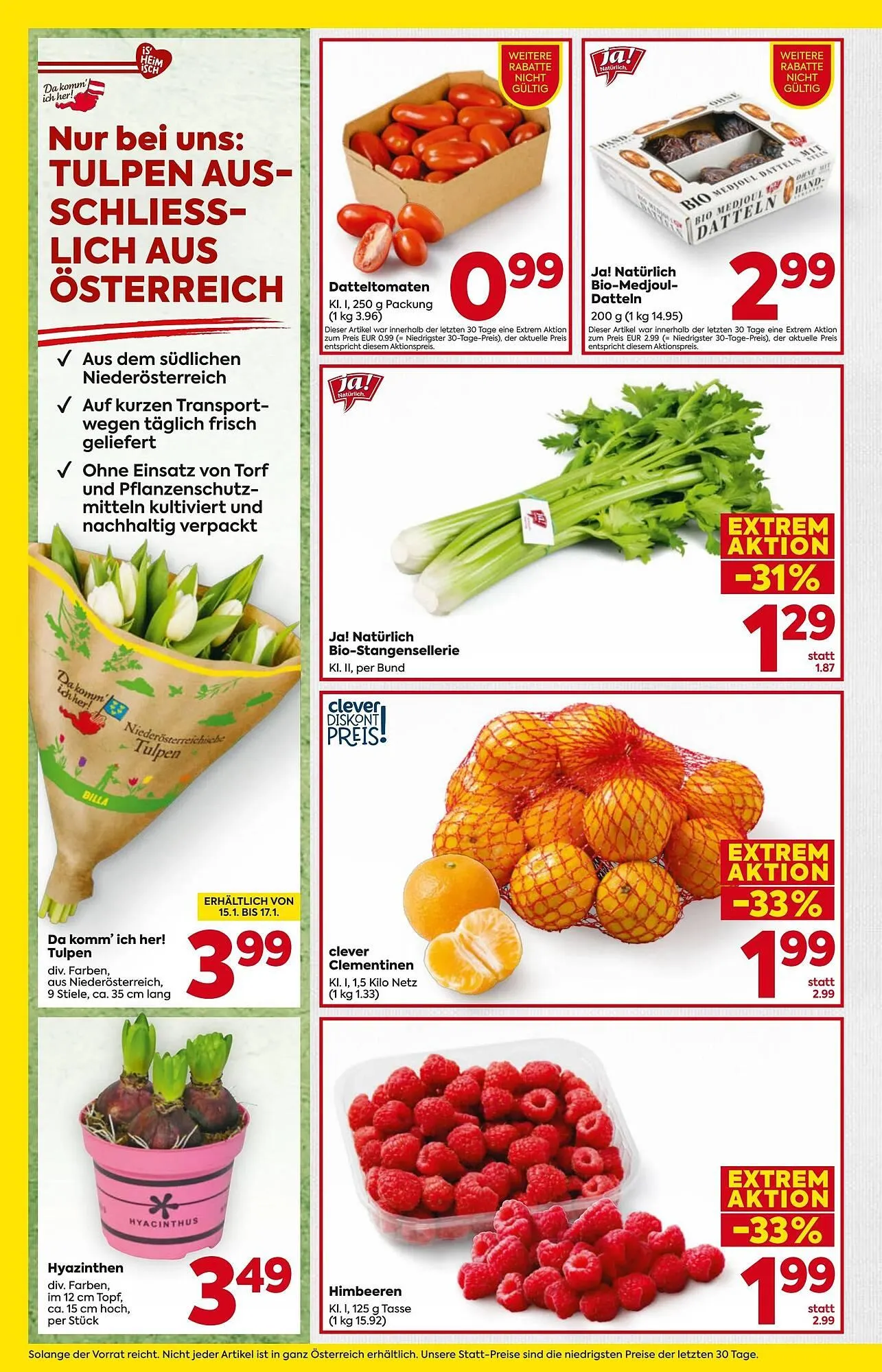 Billa Flugblatt von 15. Jänner bis 21. Jänner 2026 - Flugblätt seite  8