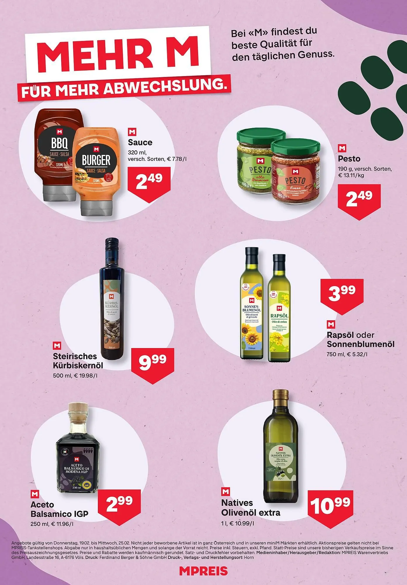 MPreis Flugblatt von 19. Februar bis 25. Februar 2026 - Flugblätt seite 10