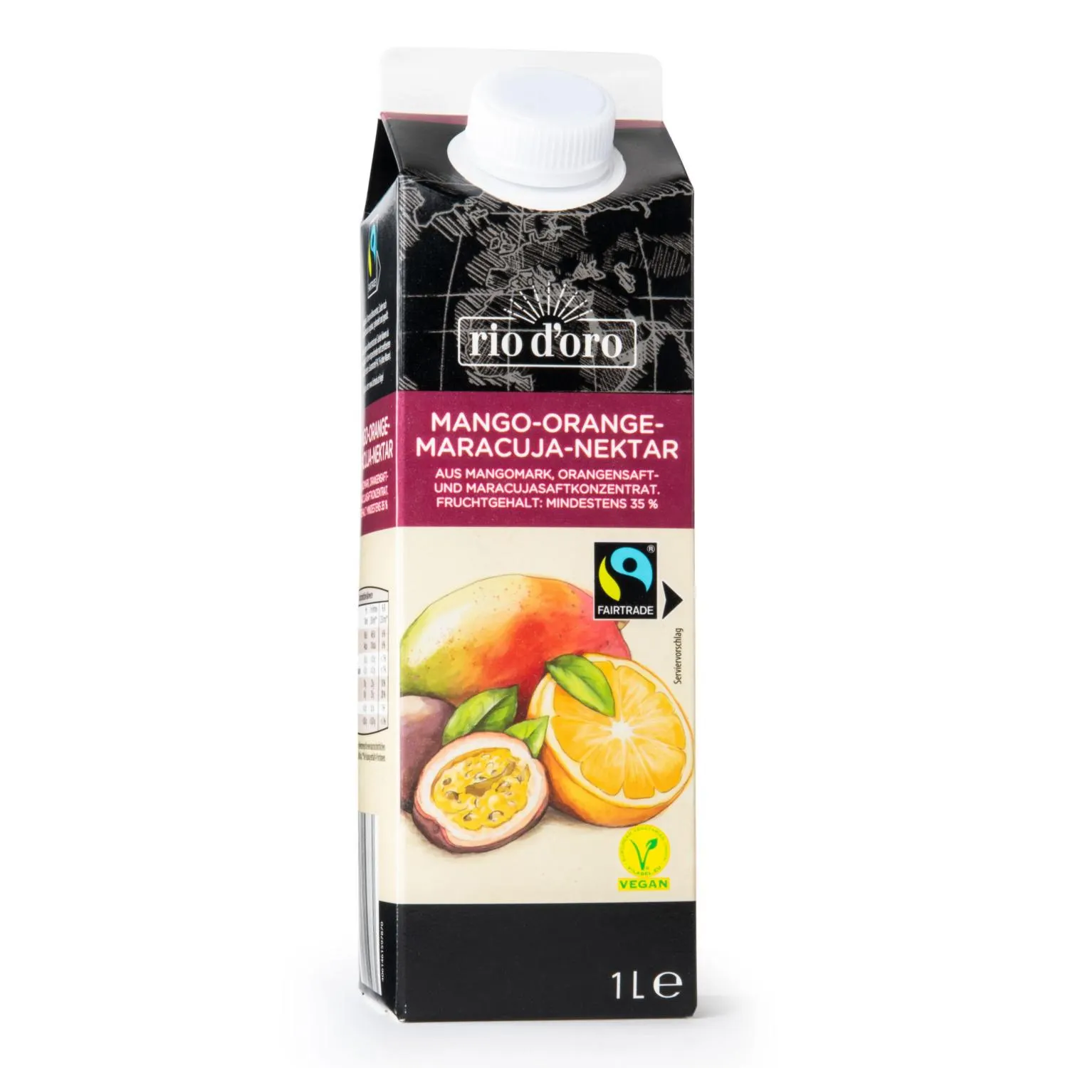 RIO D'ORO Fair Trade Saft, Orange-Mango