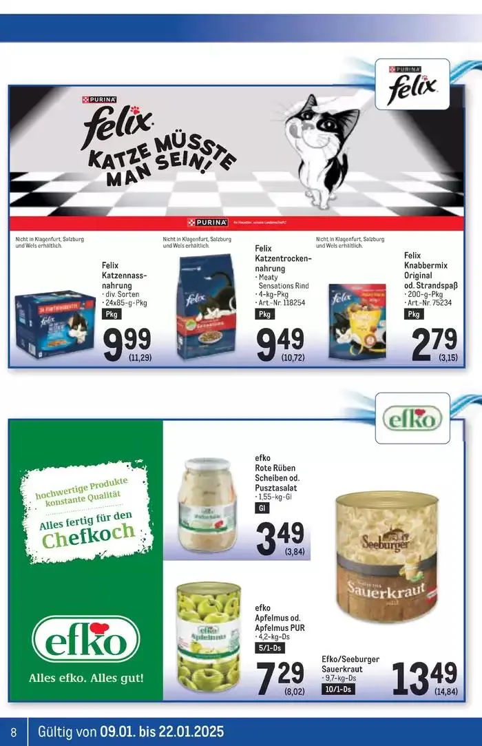 Rabatte und Aktionen von 8. Jänner bis 22. Jänner 2025 - Flugblätt seite  8