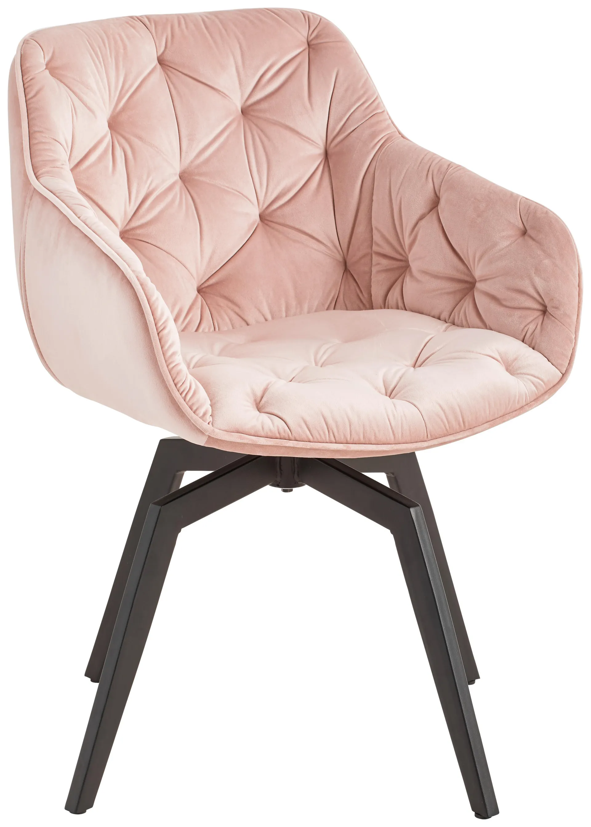 Avengo Rosa / Schwarz drehbare Sitzfläche