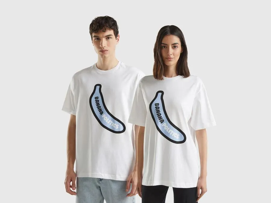 Oversize-T-Shirt mit Bananen-Druck