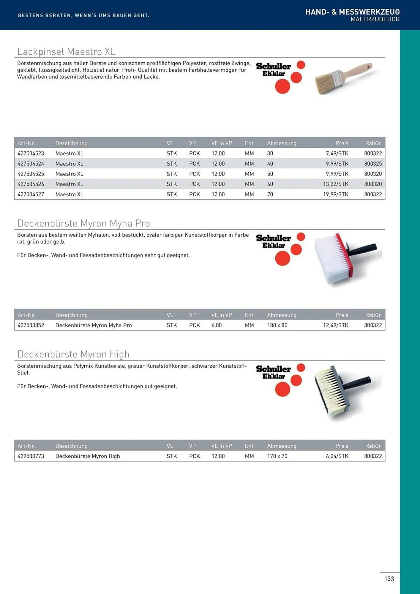Würth Flugblatt von 22. Februar bis 31. Dezember 2024 - Flugblätt seite 133