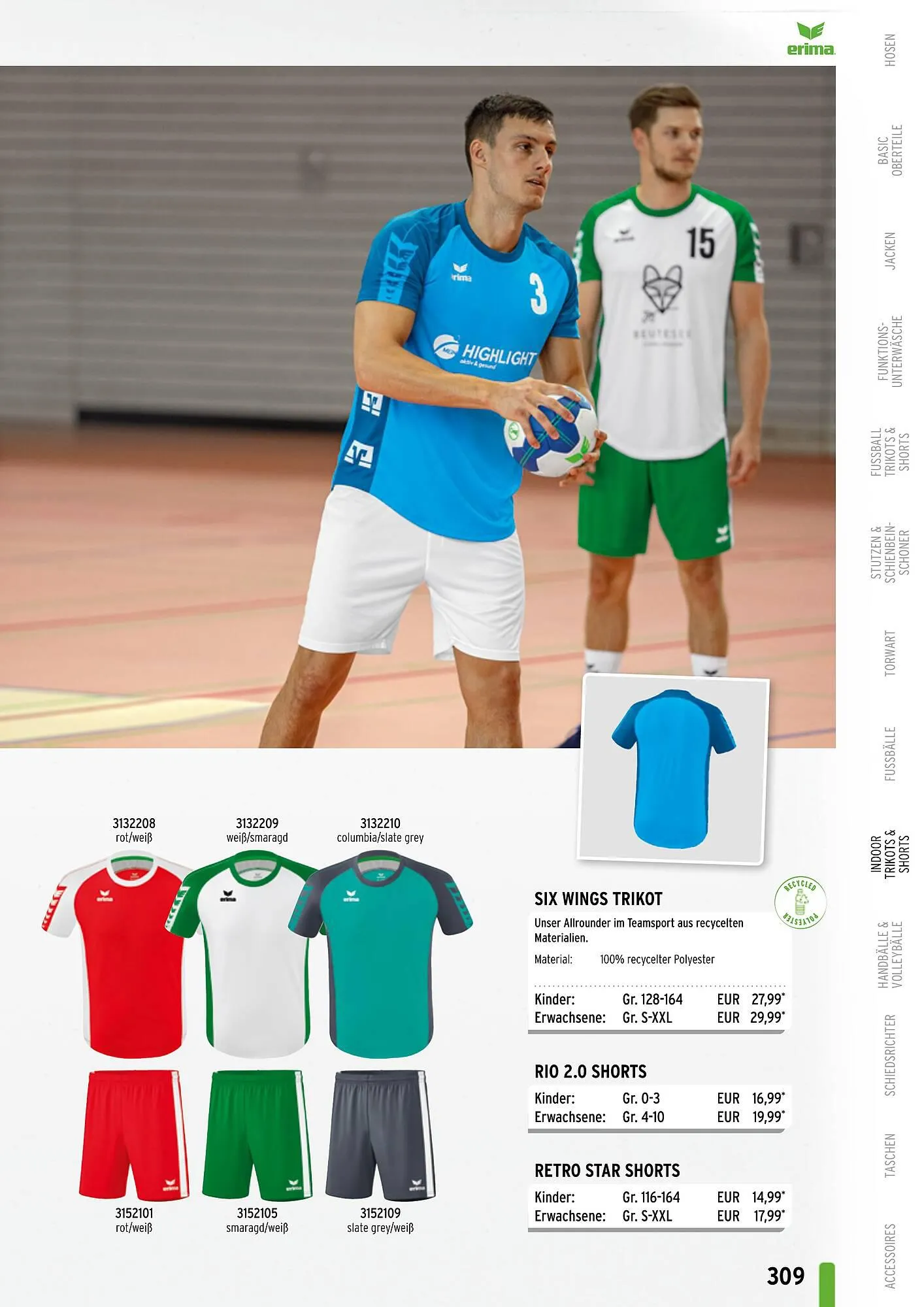 ERIMA Flugblatt von 2. Jänner bis 31. Dezember 2024 - Flugblätt seite 309