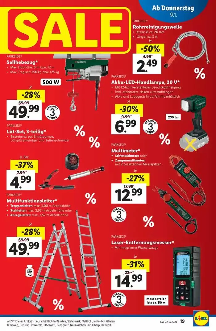 Exklusive Schnäppchen von 9. Jänner bis 15. Jänner 2025 - Flugblätt seite  19