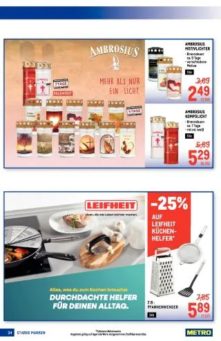 METRO Flugblatt Food - Starke Marken von 17. September bis 30. September 2026 - Flugblätt seite  34