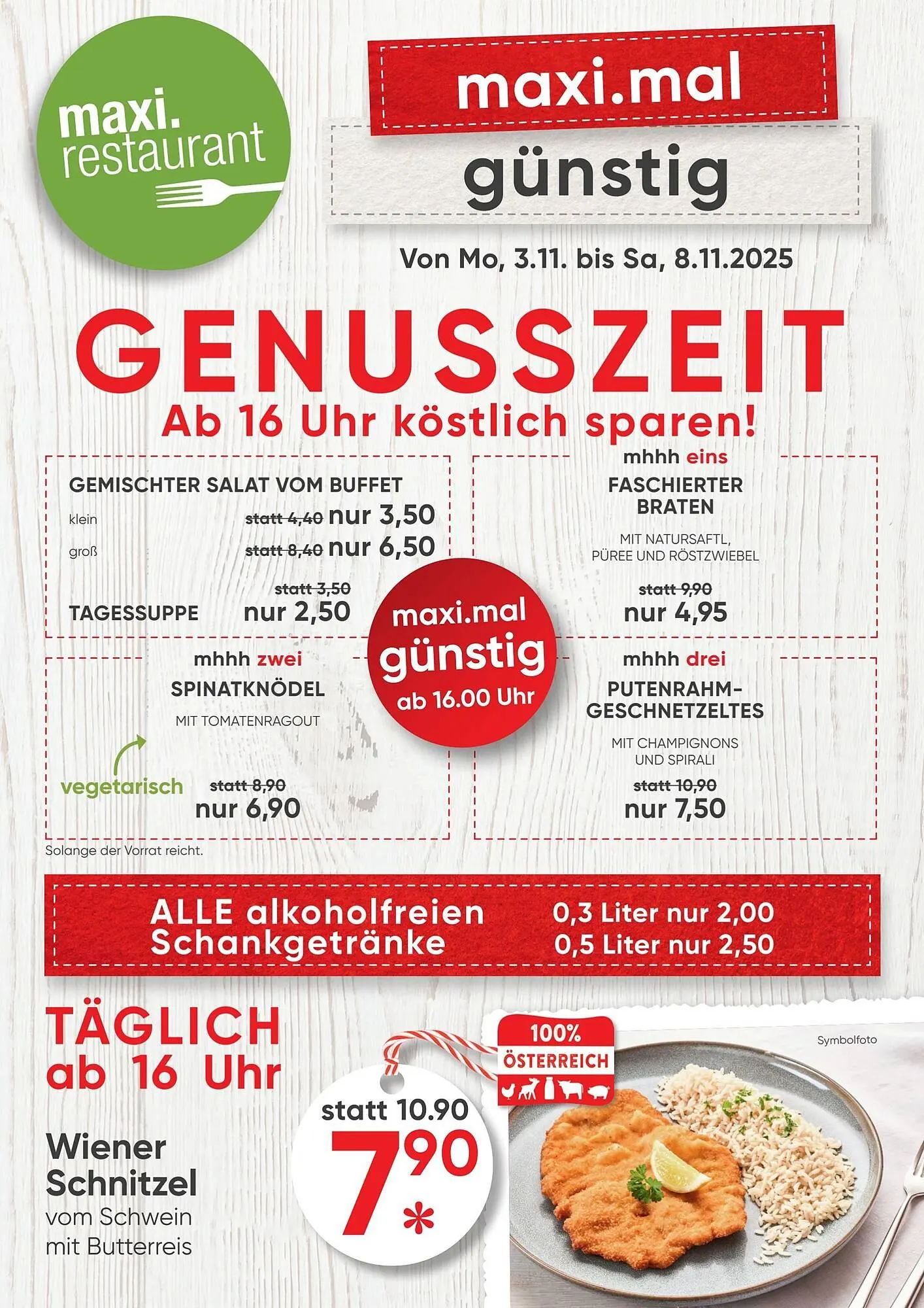 Maximarkt Flugblatt von 3. November bis 8. November 2025 - Flugblätt seite  1