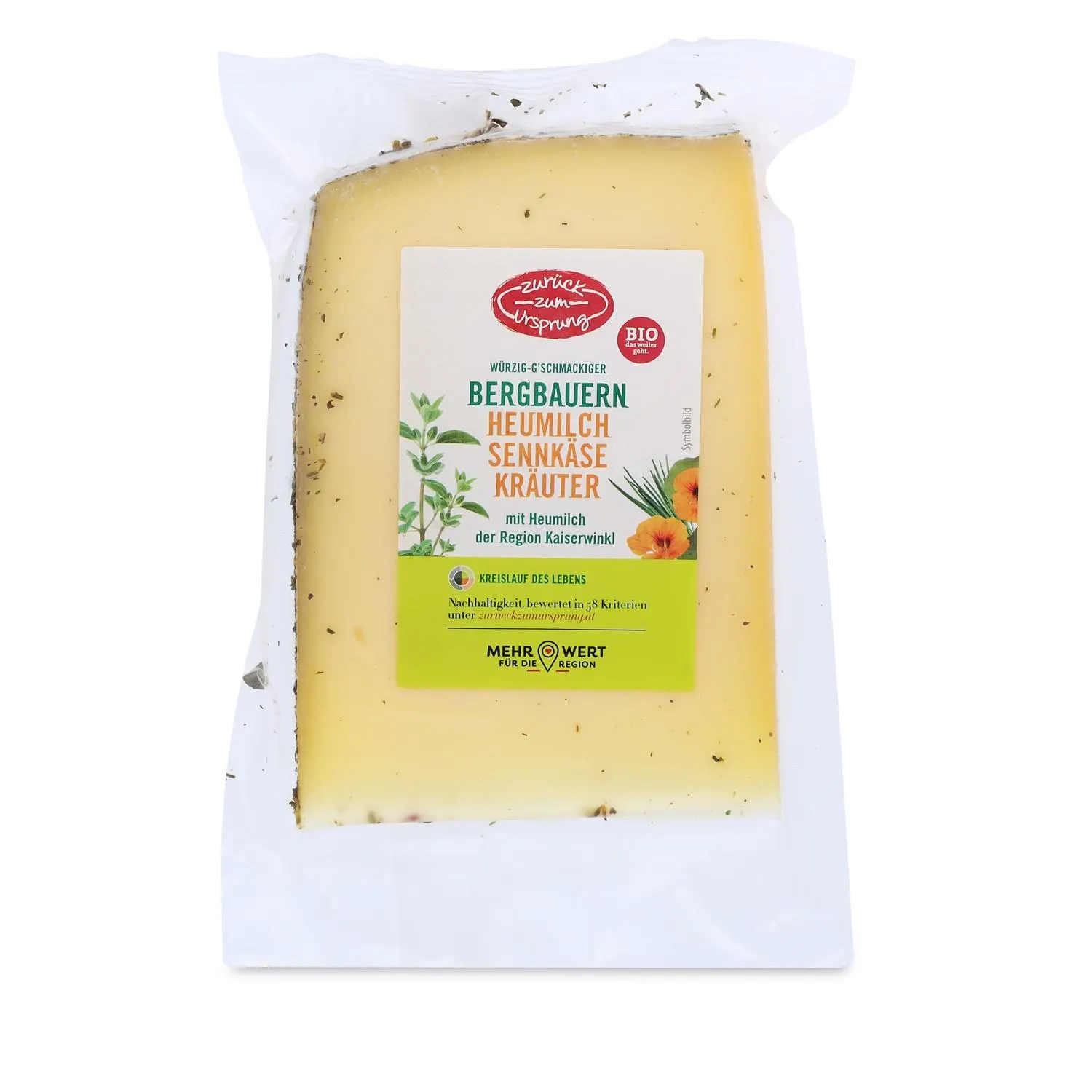 ZURÜCK ZUM URSPRUNG Sennkäse, Kräuter