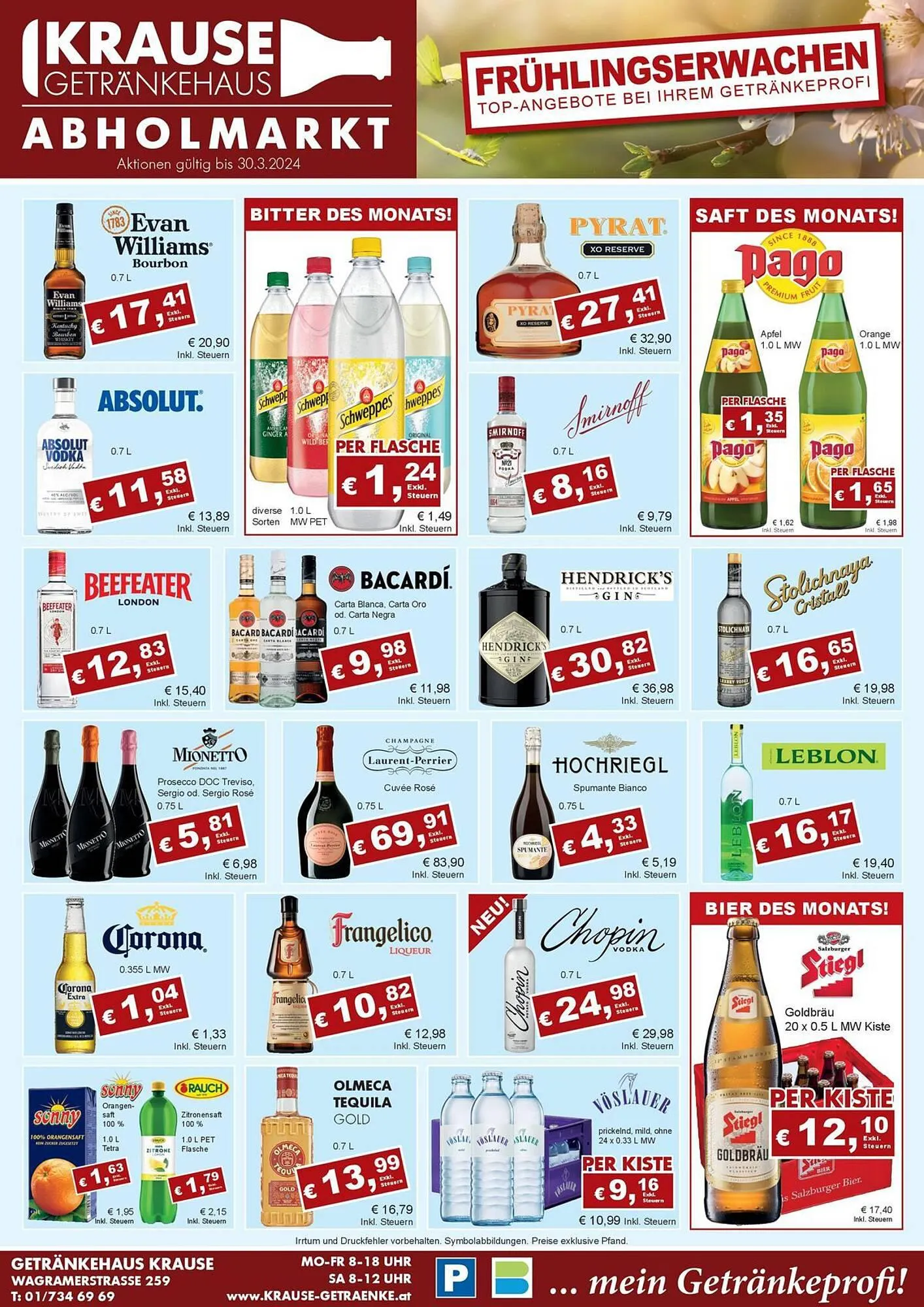 Krause Getränke Flugblatt von 4. März bis 30. März 2024 - Flugblätt seite  
