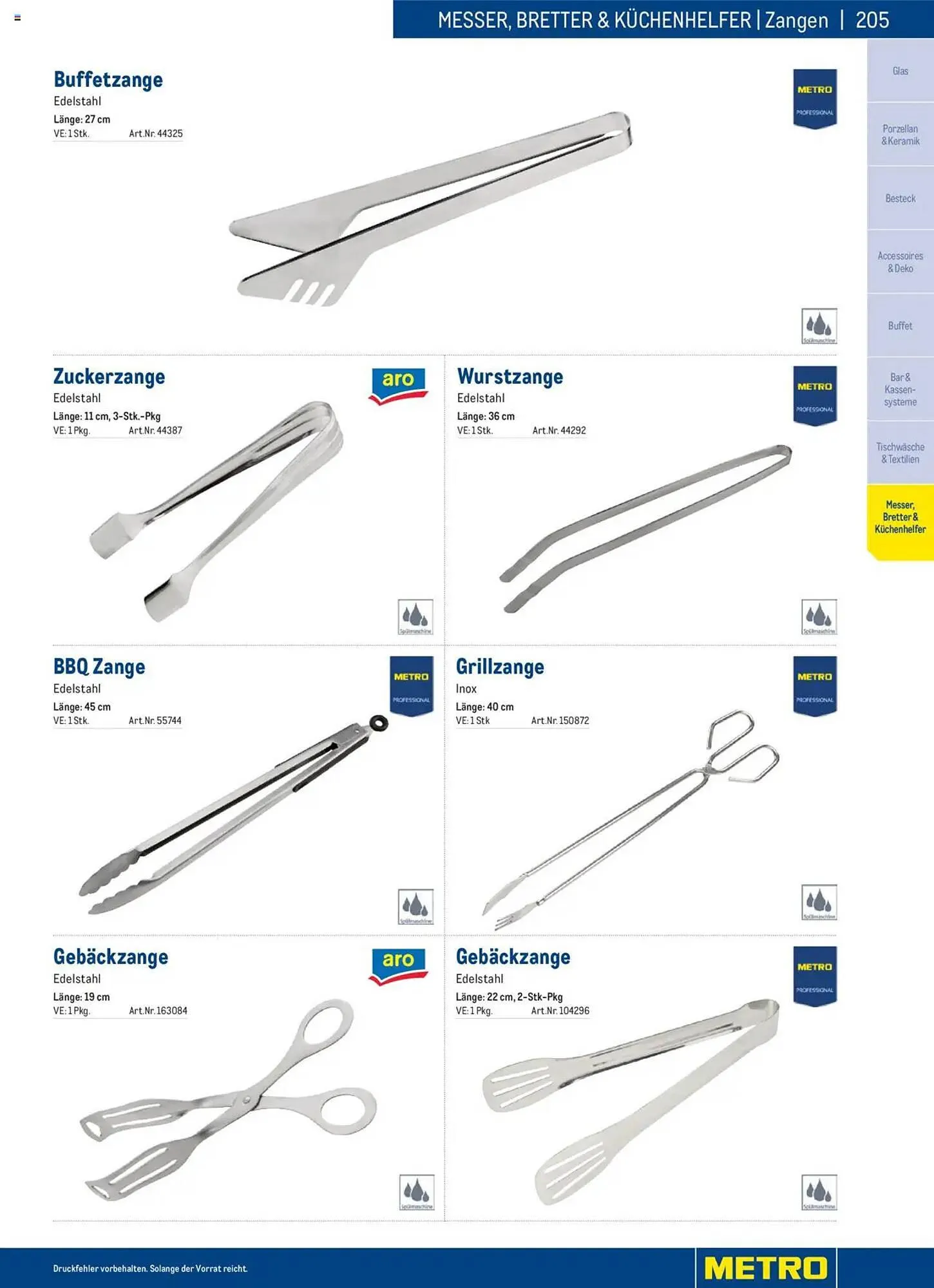 Metro Flugblatt von 2. Dezember bis 31. Dezember 2025 - Flugblätt seite  205