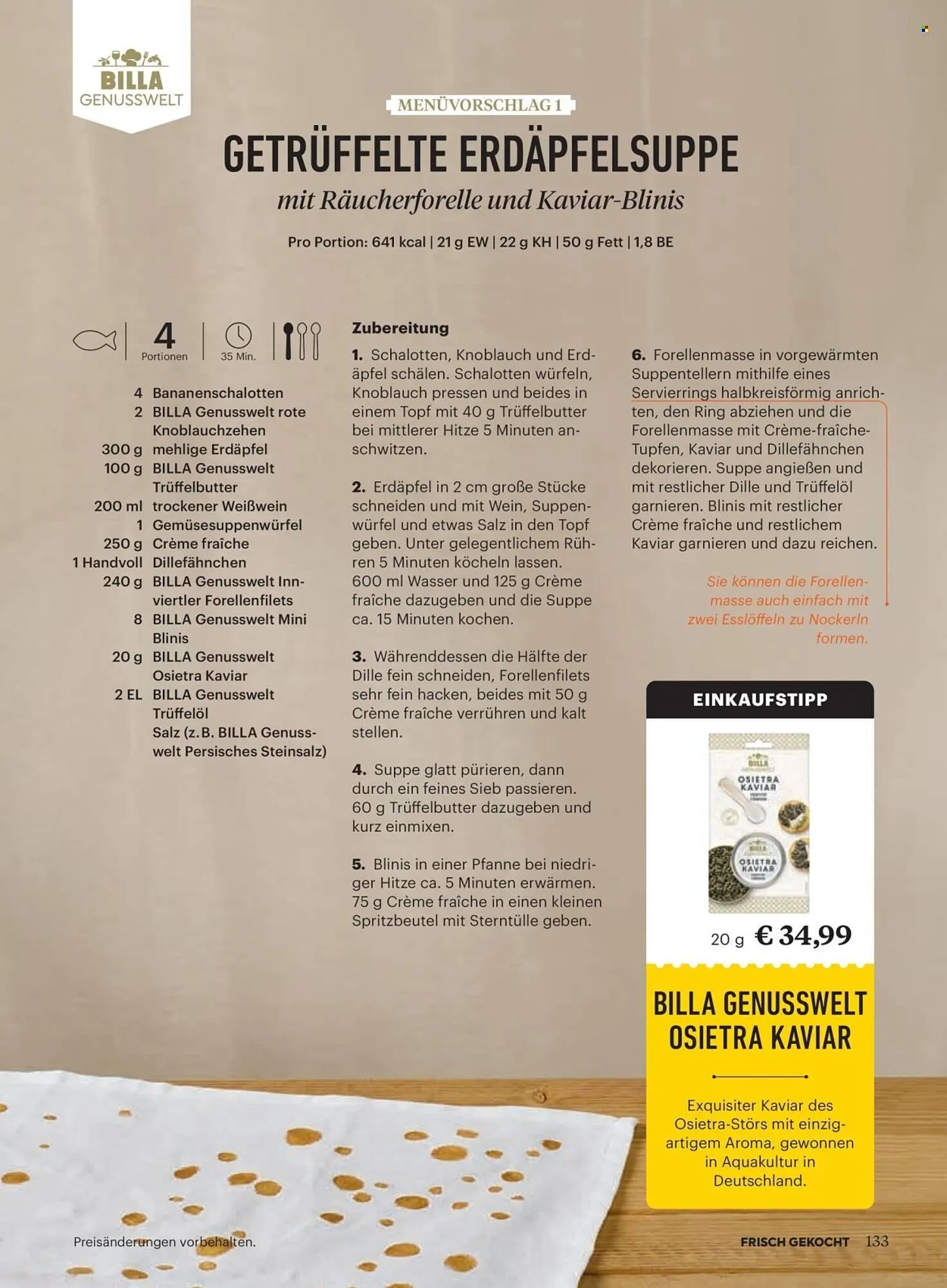 Billa Flugblatt von 1. November bis 30. November 2025 - Flugblätt seite 129