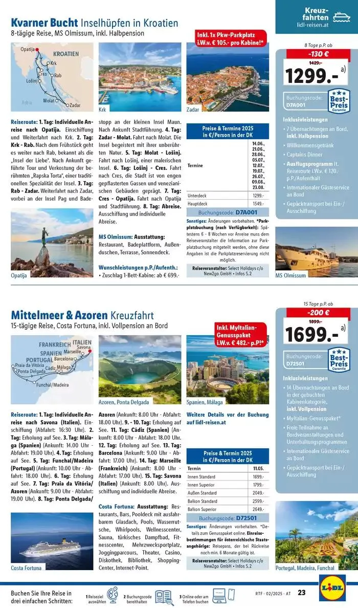 Aktuelle Reiseprospekte Themenprospekt Februar von 12. Februar bis 15. März 2025 - Flugblätt seite 23