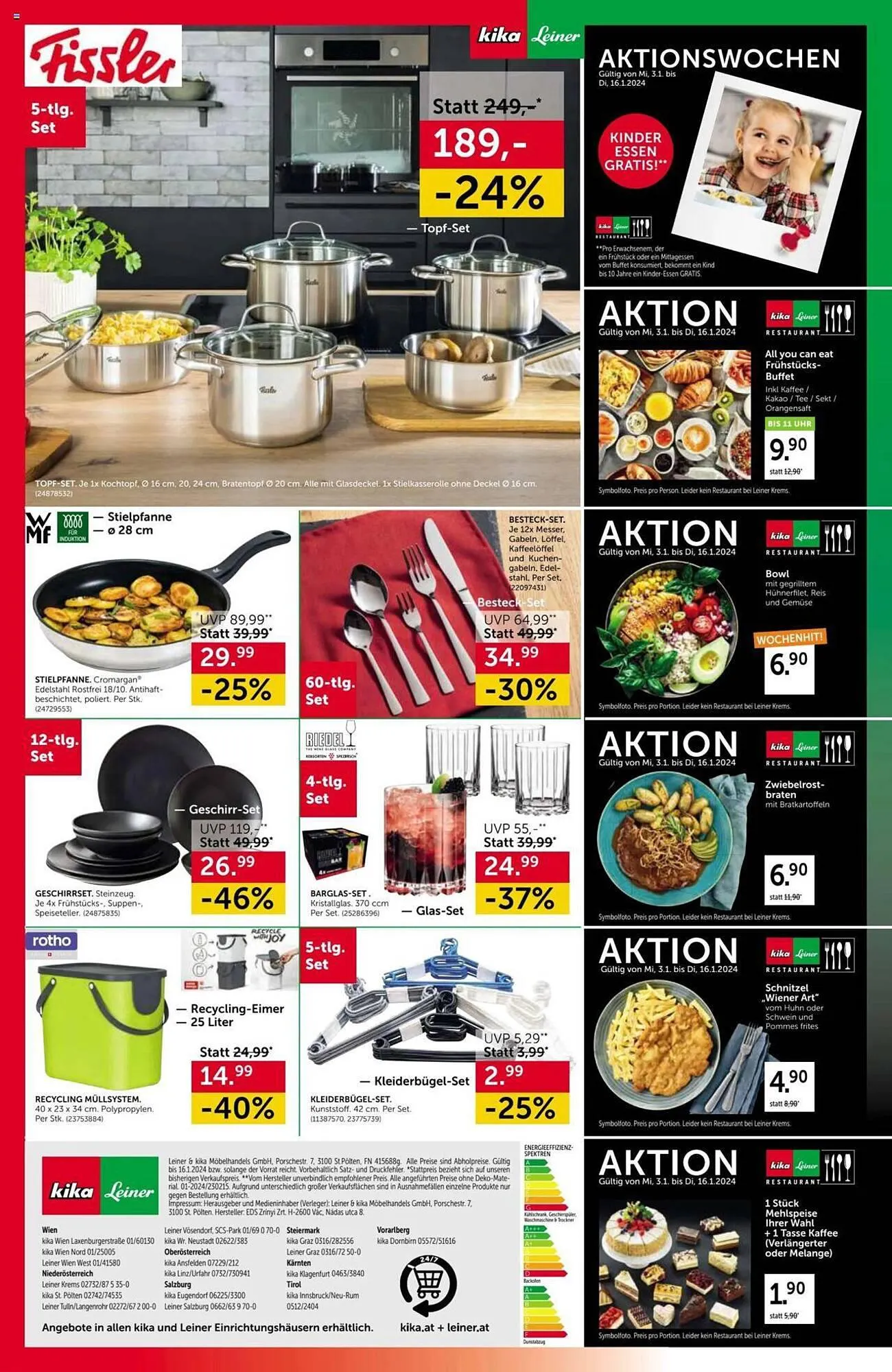 kika Flugblatt von 3. Jänner bis 16. Jänner 2024 - Flugblätt seite 8