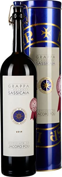 Grappa Barili di Sassicaia 0,5 Liter in Tube