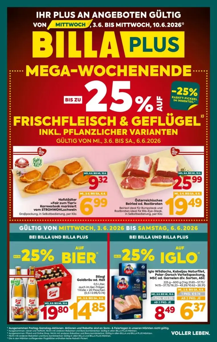 Billa Plus Angebote gültig bis 10.06.2026 von 6. Juni bis 10. Juni 2026 - Flugblätt seite  1