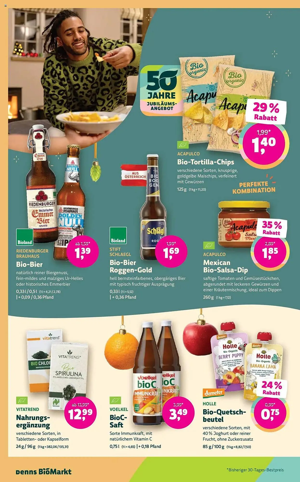 Denn's Biomarkt Flugblatt von 4. Dezember bis 17. Dezember 2024 - Flugblätt seite  14