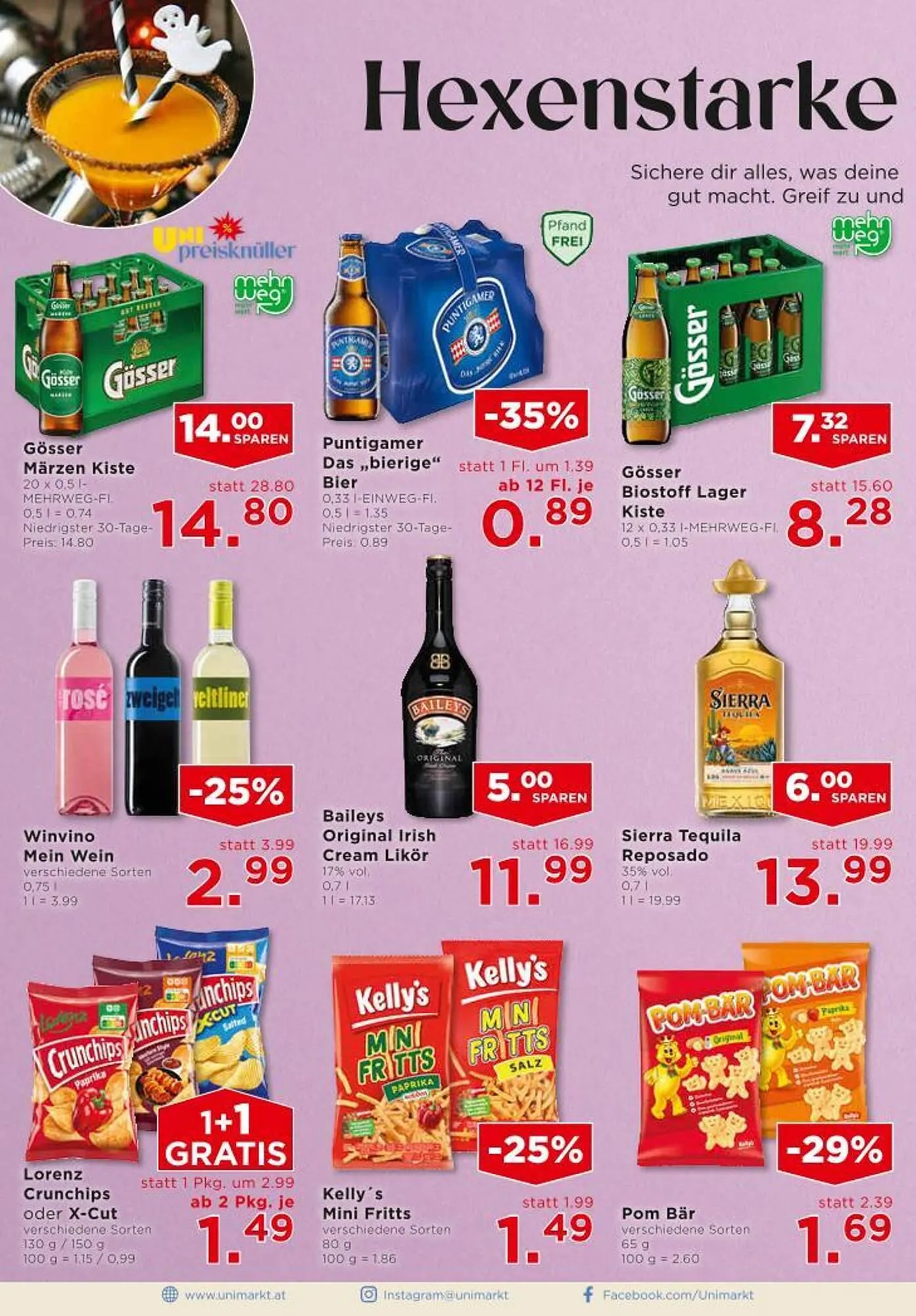 Unimarkt Flugblatt von 29. Oktober bis 4. November 2025 - Flugblätt seite  10