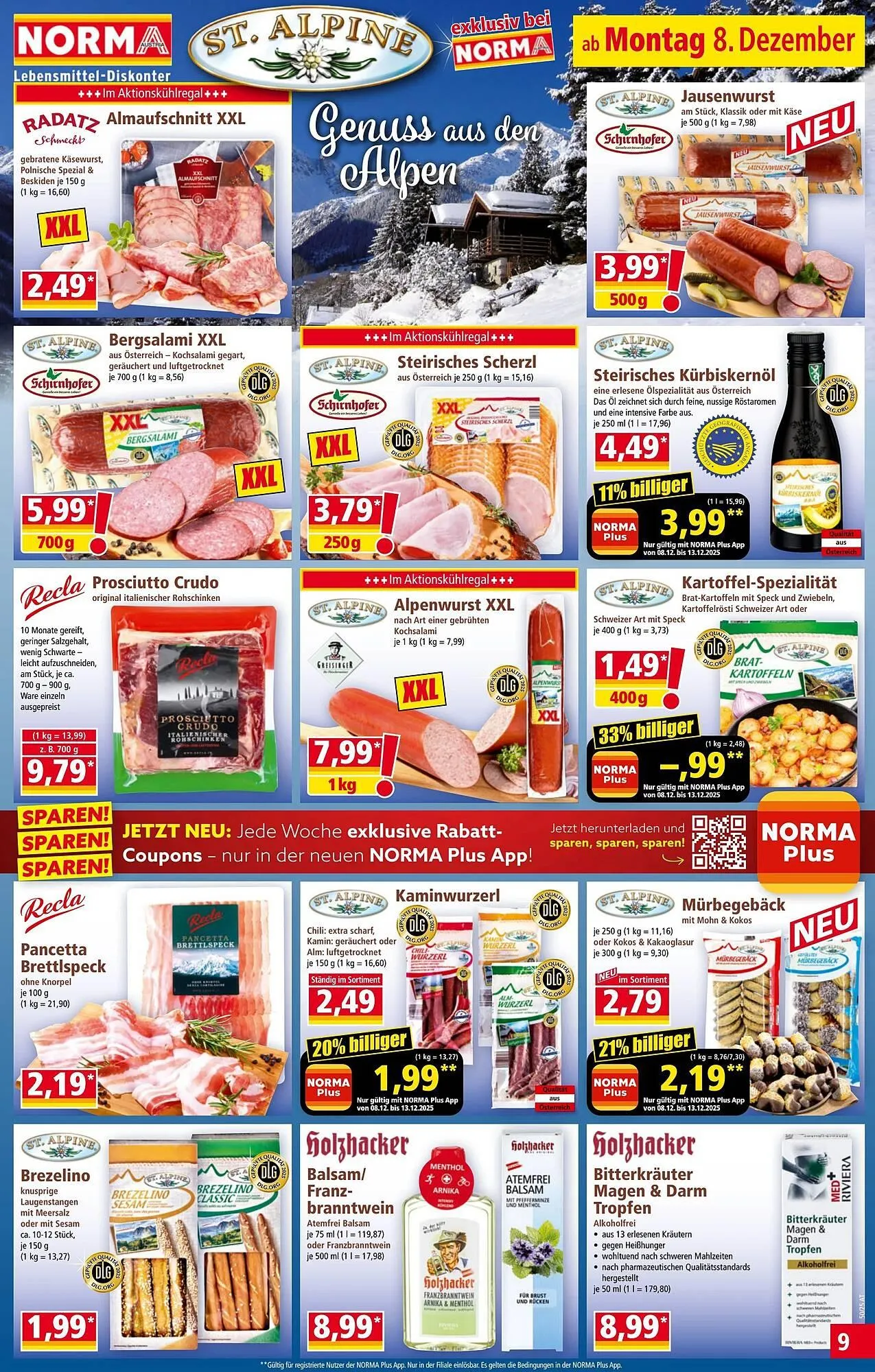 Norma Prospekt von 8. Dezember bis 14. Dezember 2025 - Flugblätt seite  9