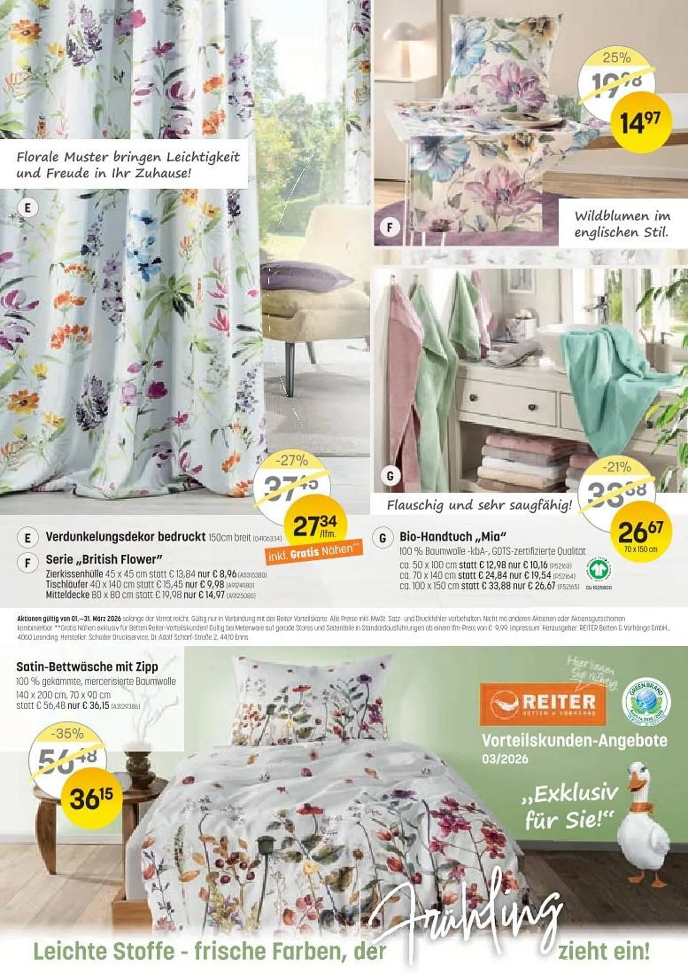 Reiter Flugblatt von 1. März bis 31. März 2026 - Flugblätt seite  1