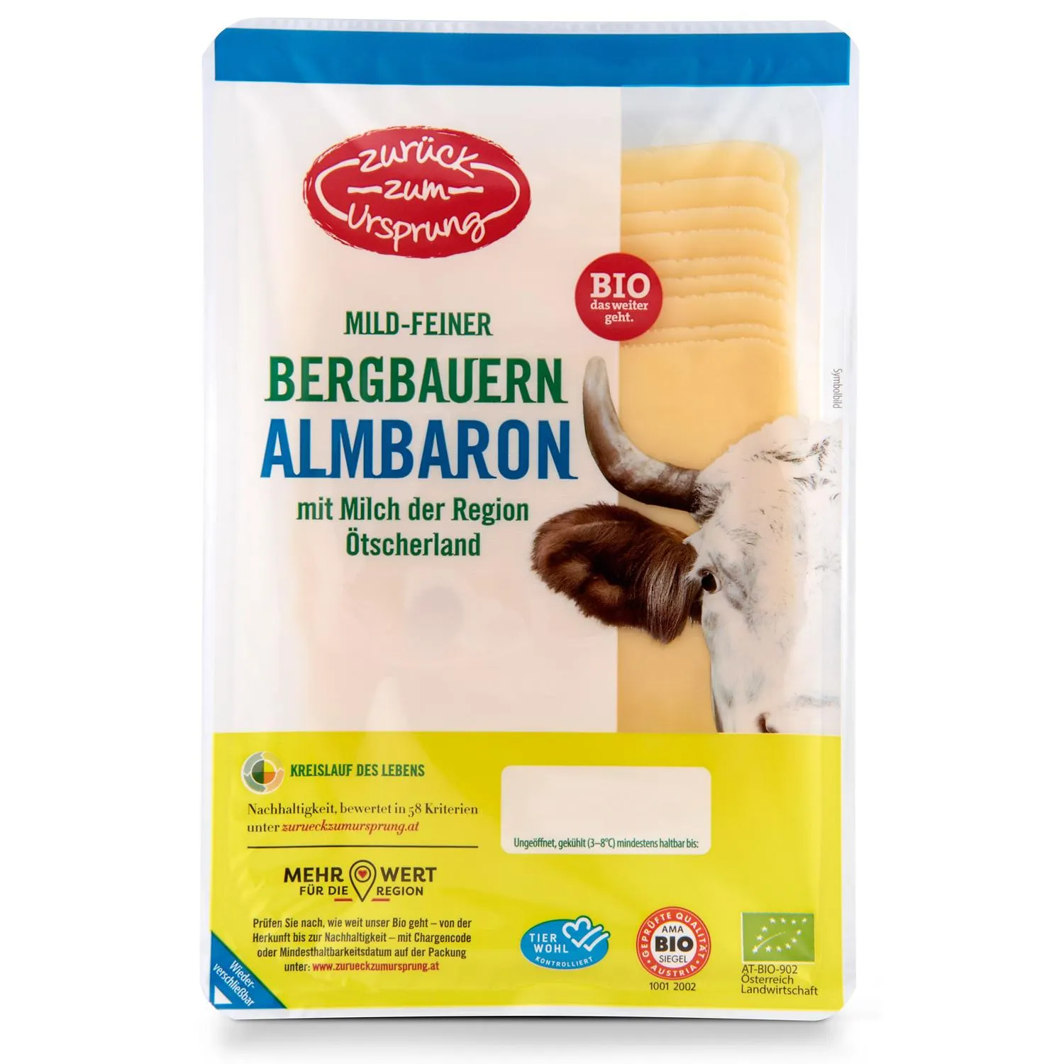 ZURÜCK ZUM URSPRUNG BIO-Bergbauern Feine Scheiben, Almbaron
