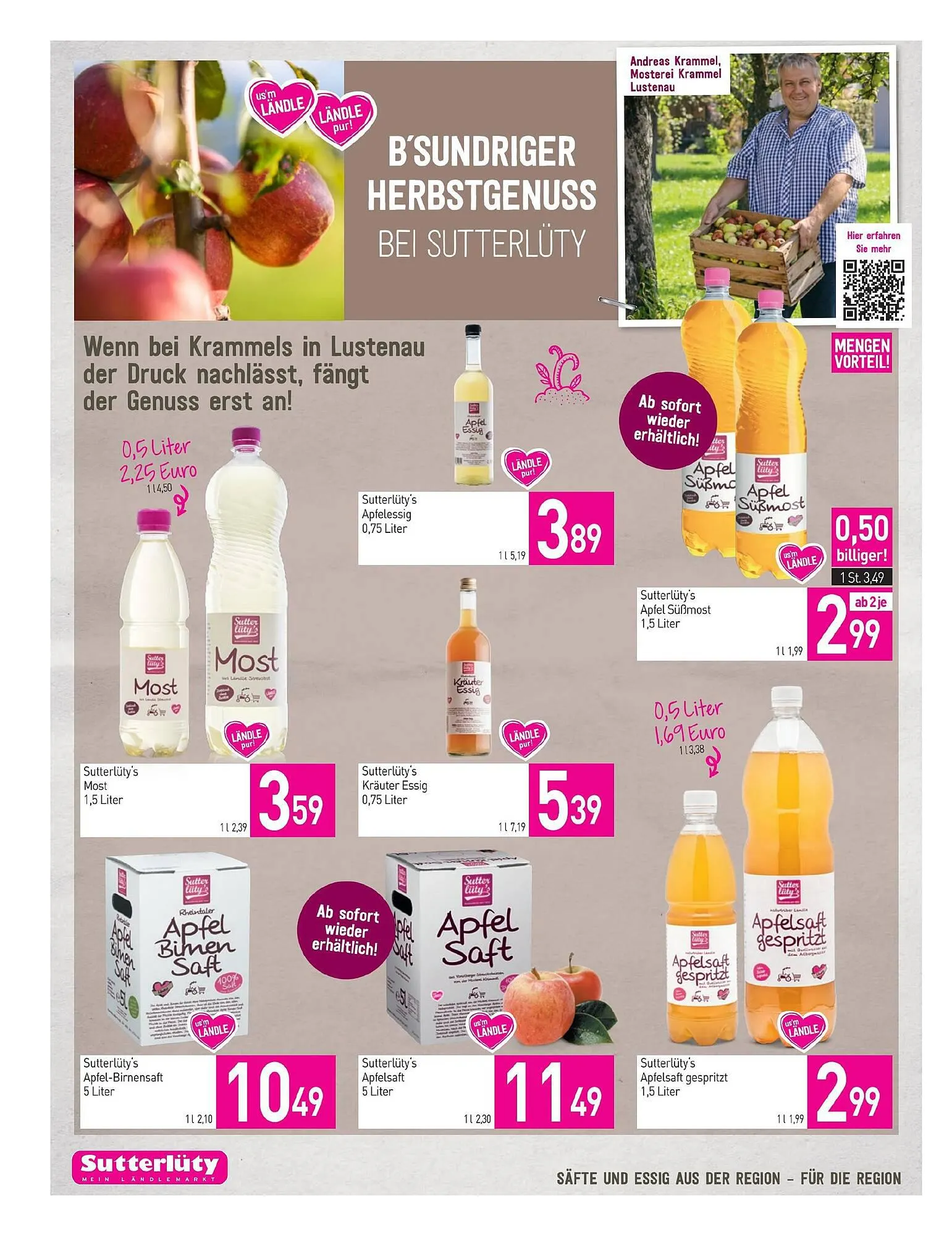 Sutterlüty Flugblatt von 21. September bis 26. September 2023 - Flugblätt seite  8