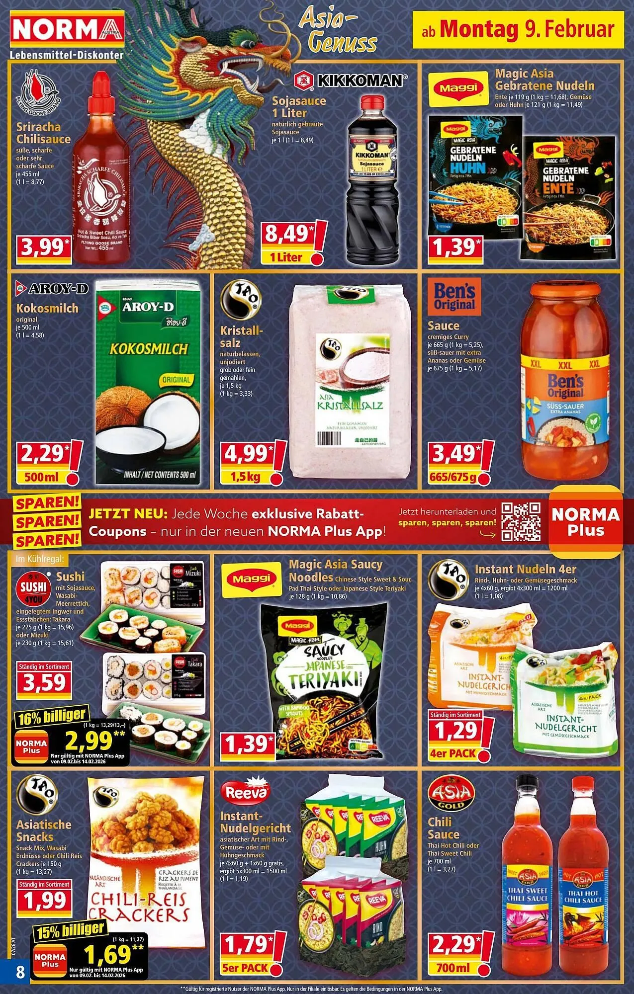 Norma Prospekt von 9. Februar bis 15. Februar 2026 - Flugblätt seite  8