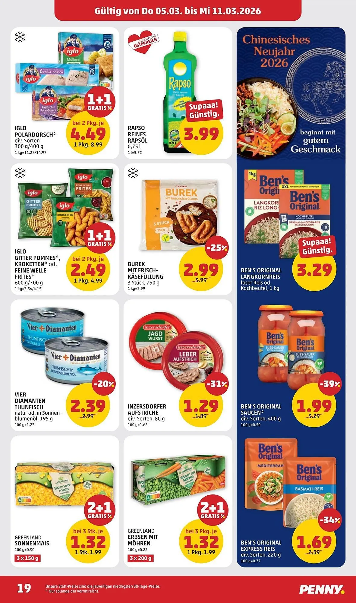 PENNY Flugblatt von 5. März bis 11. März 2026 - Flugblätt seite  19